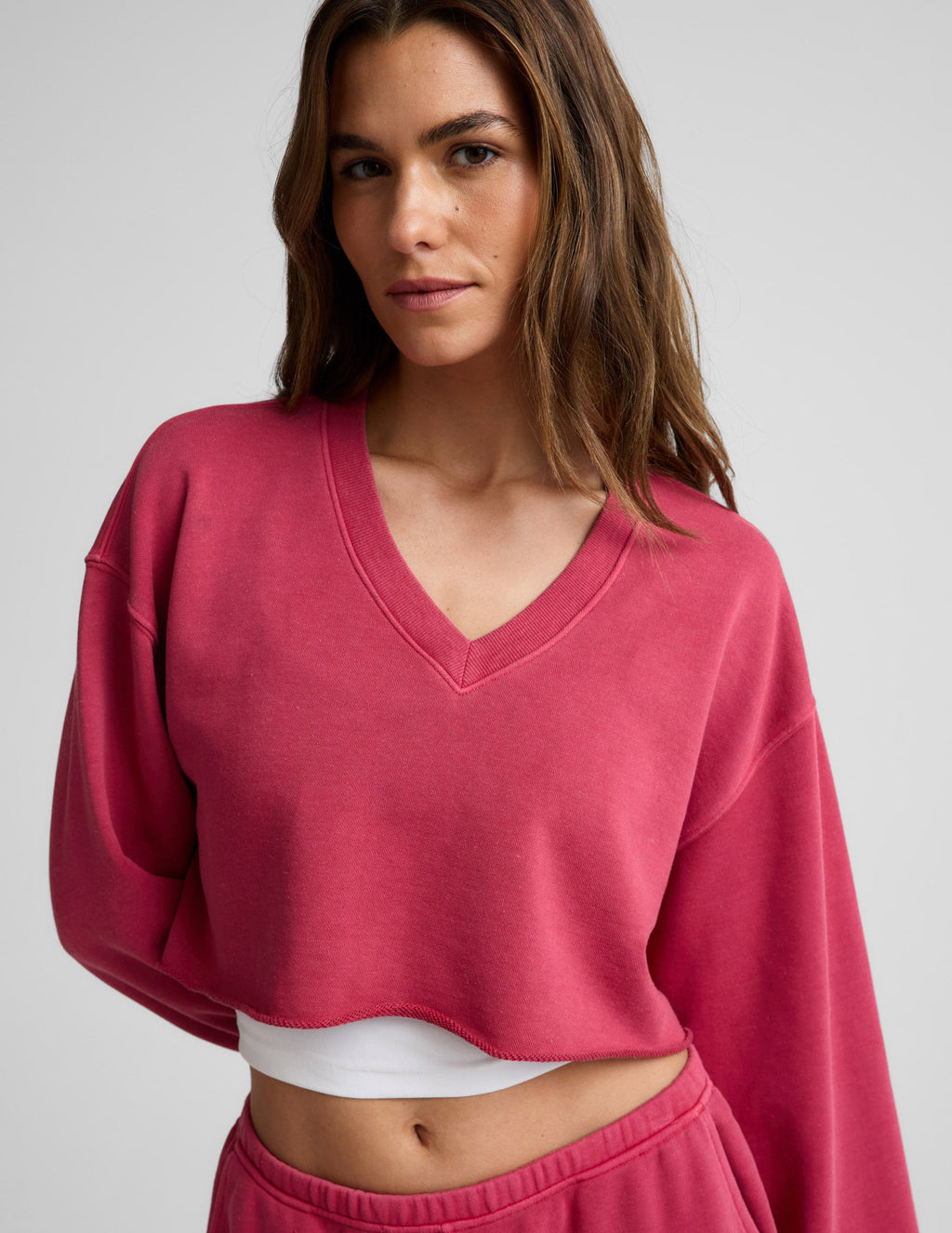 Fade Out Cropped Long Sleeve
