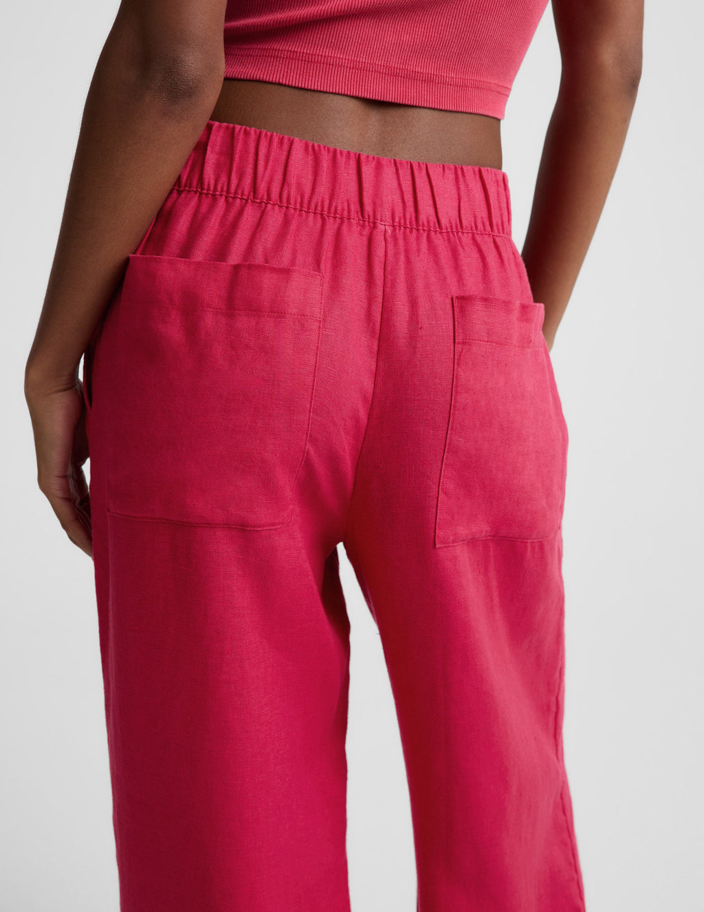 SoftWash Linen Easy Wide Leg Pant 31