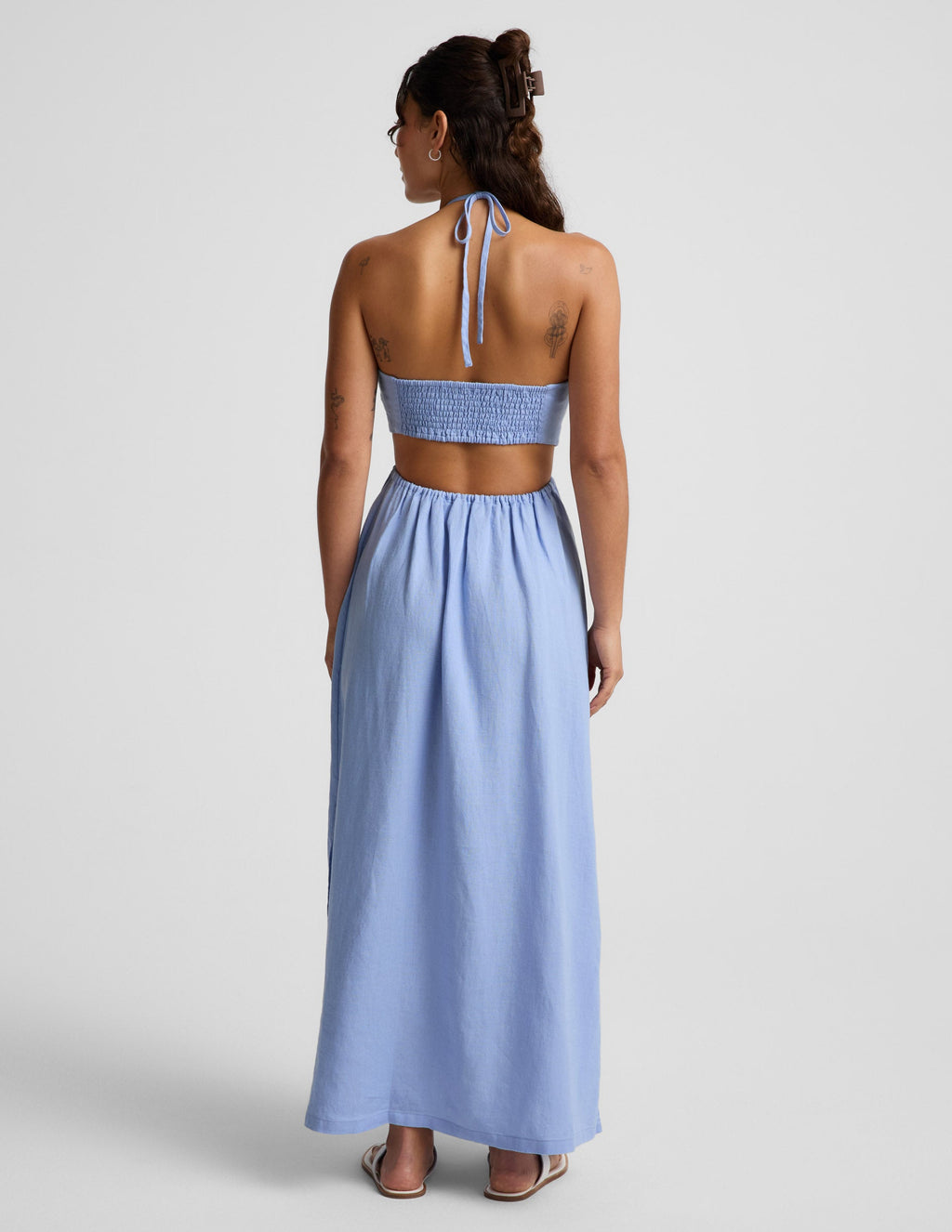 SoftWash Linen Halter Dress