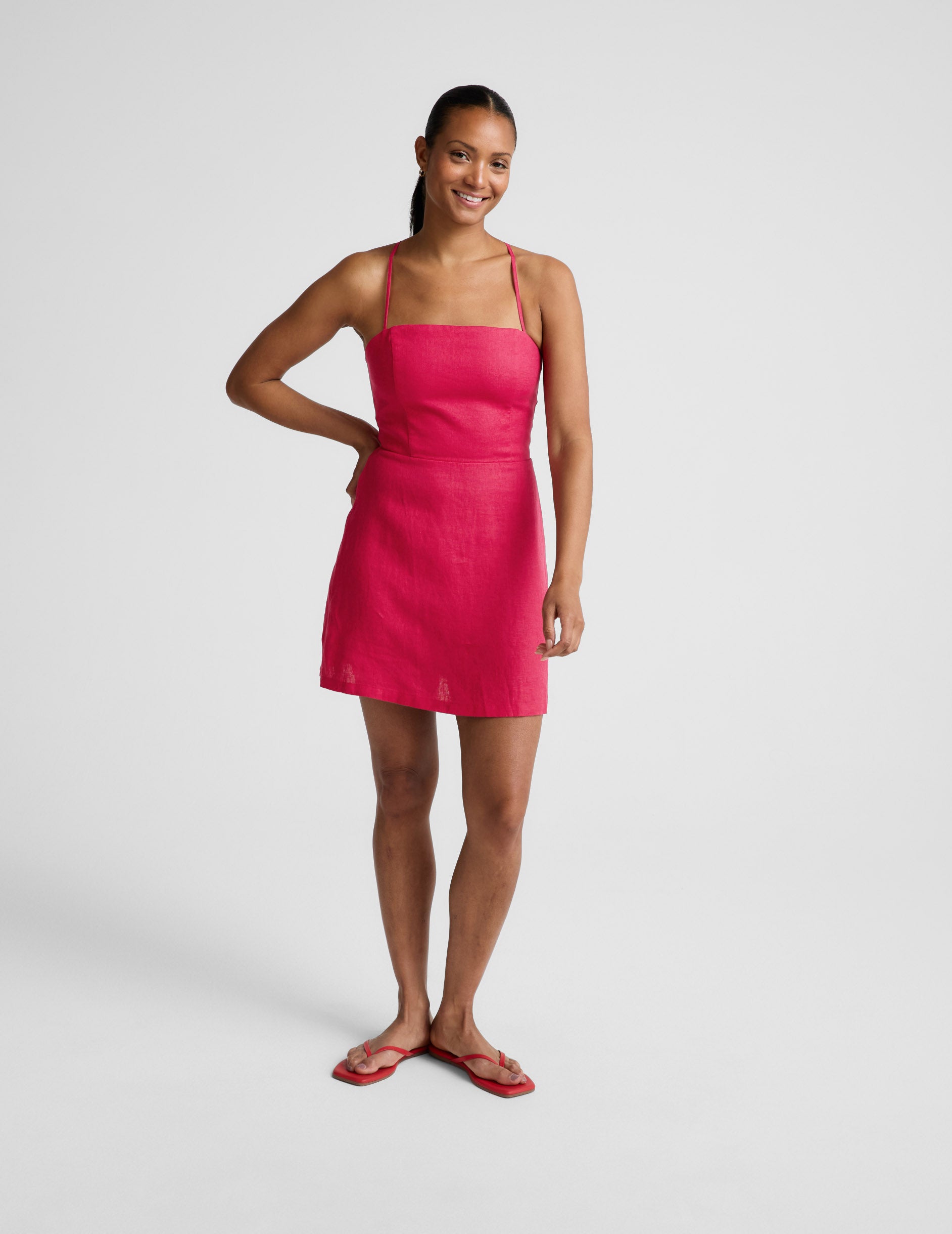 SoftWash Linen Seaside Mini Dress