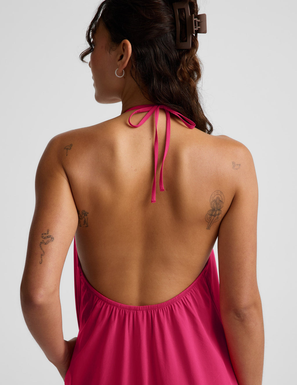 Go With The Flow Halter Dress