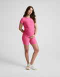 Spacedye? Keep Pace 5  Maternity Pocket Biker Short