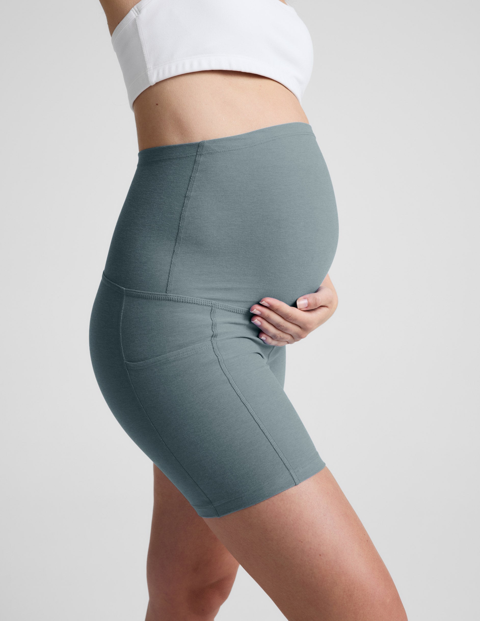 Spacedye? Keep Pace 5  Maternity Pocket Biker Short