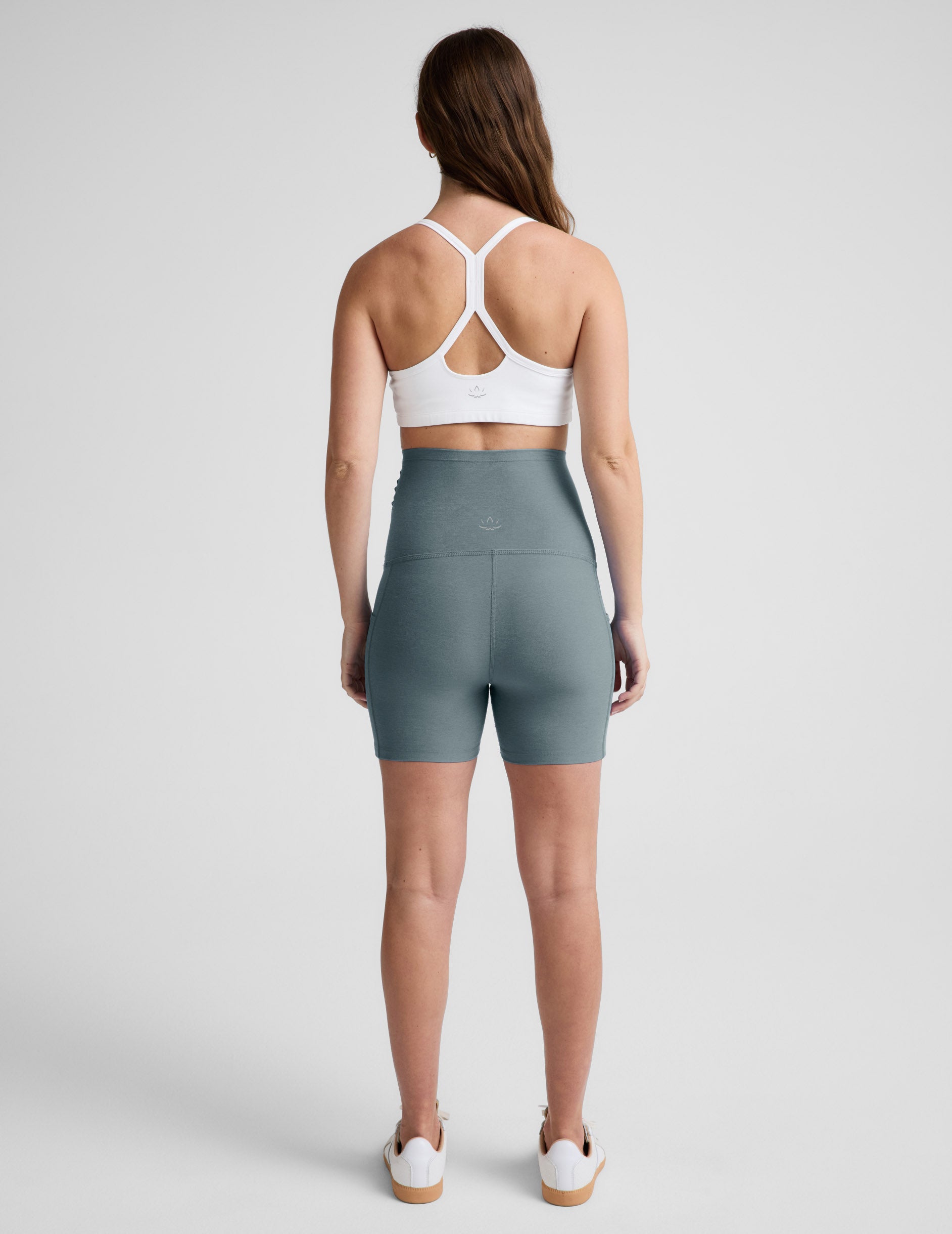 Spacedyeâ„?Keep Pace 5  Maternity Pocket Biker Short