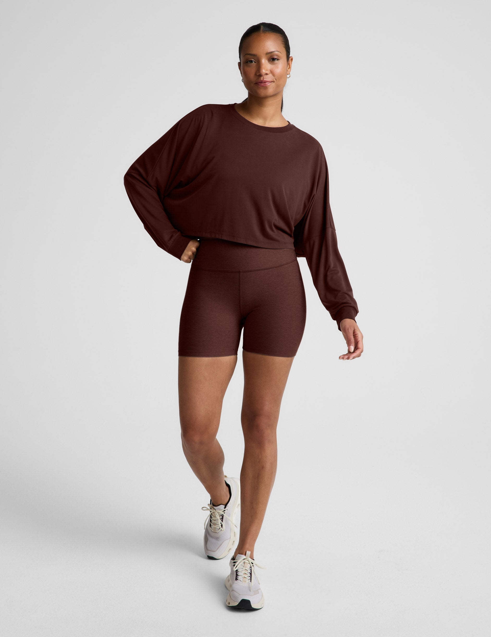 Studio Luxe Cropped Long Sleeve Tee