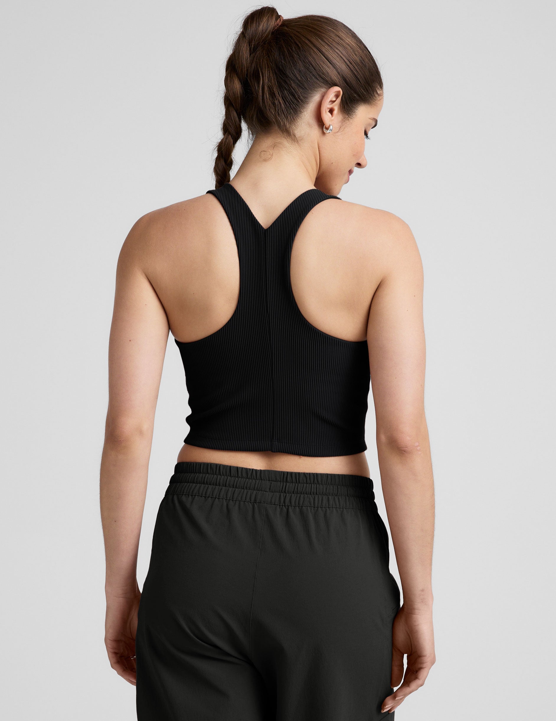 Refocus Ribbed Cropped Tank