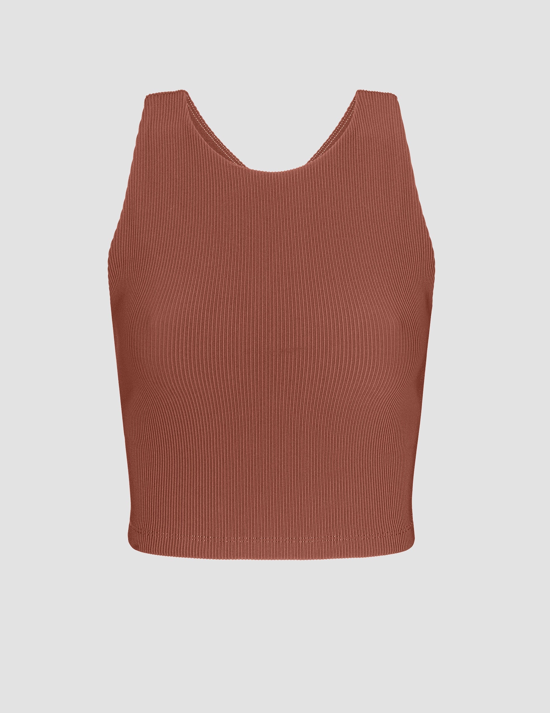 Refocus Ribbed Cropped Tank