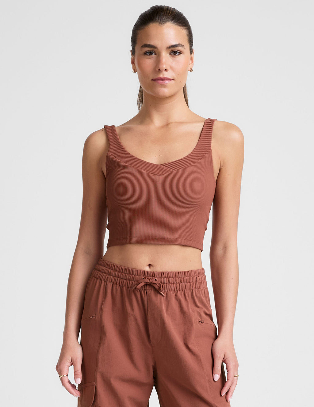 Impulse Ribbed Cropped Tank