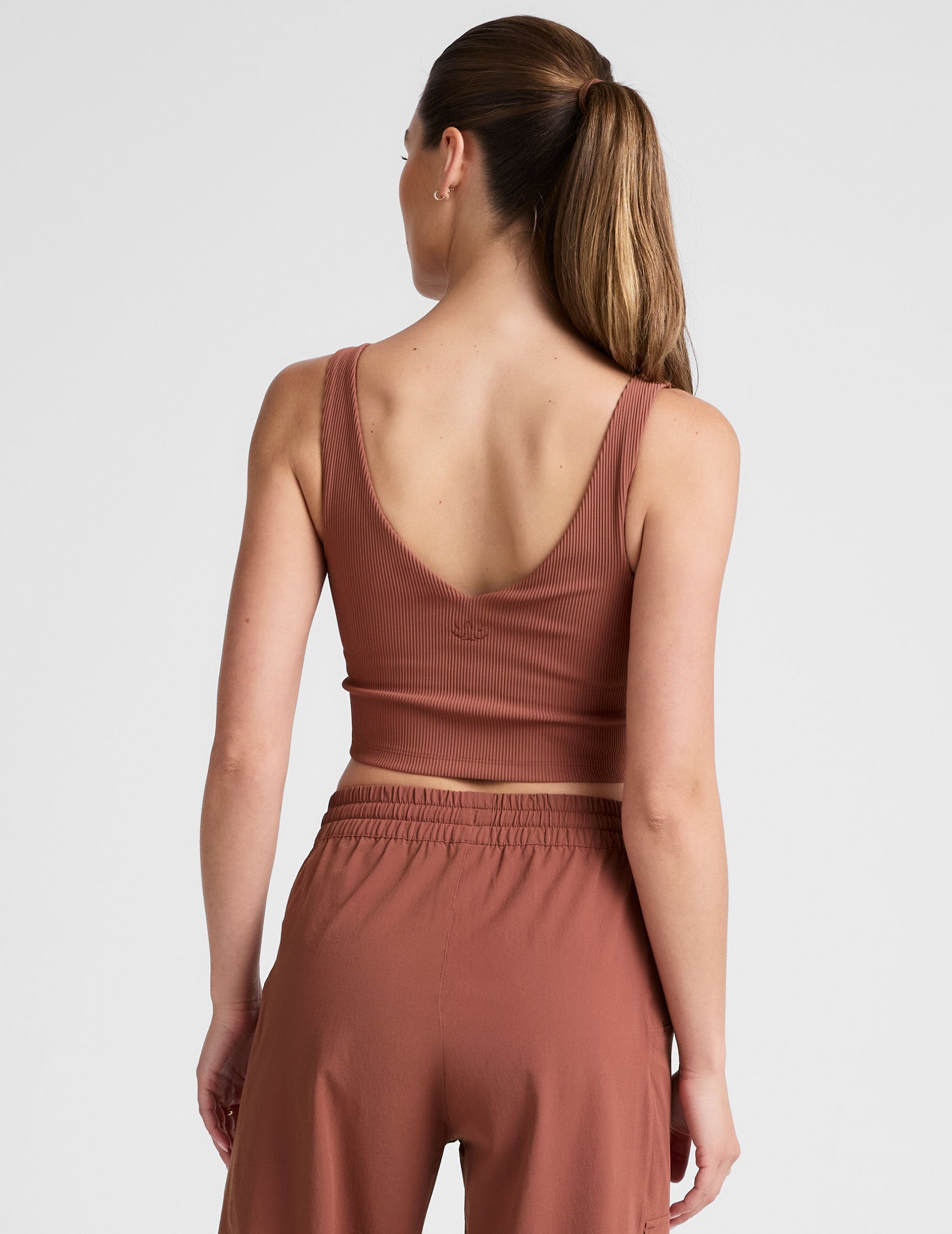 Impulse Ribbed Cropped Tank