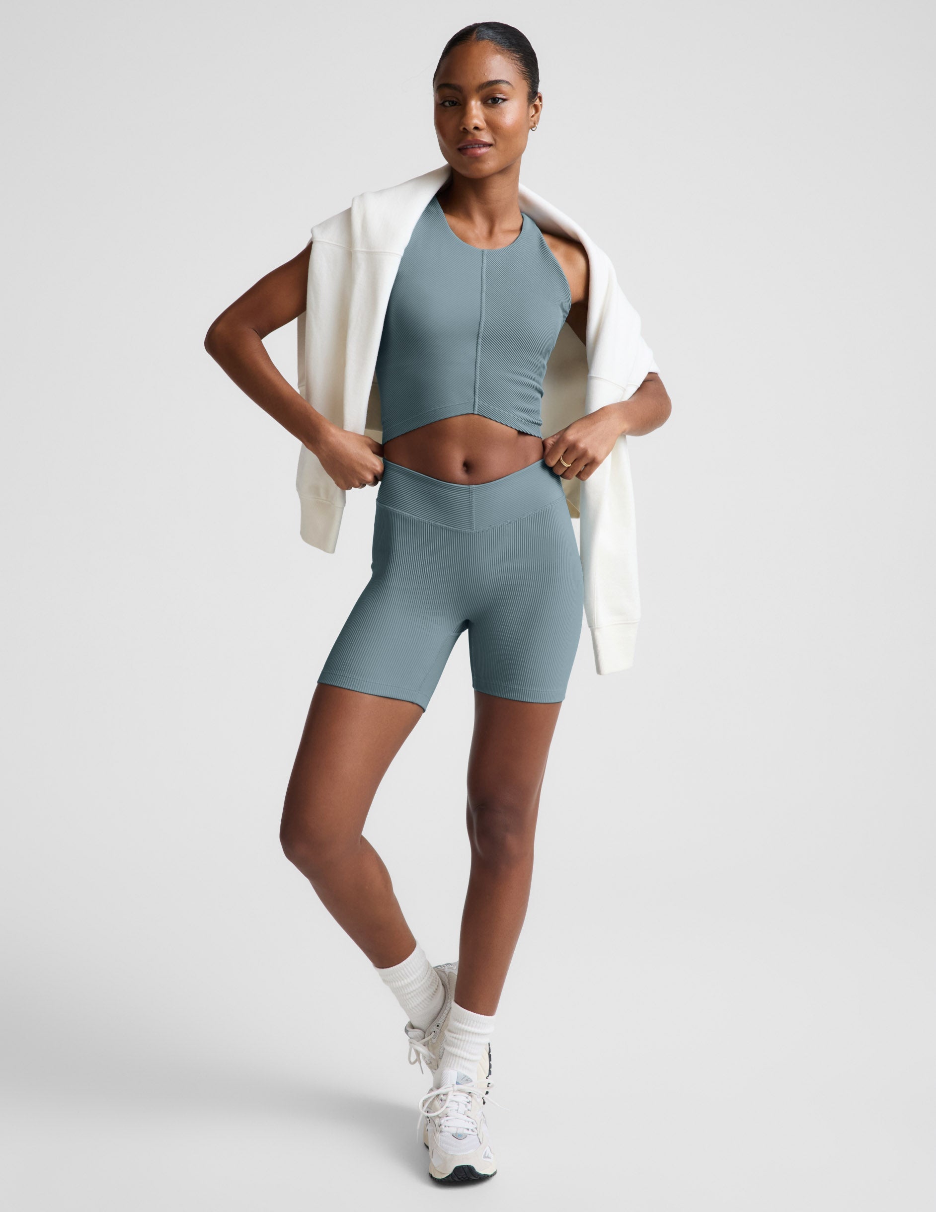 Impulse Ribbed V-Waist 5  Biker Short