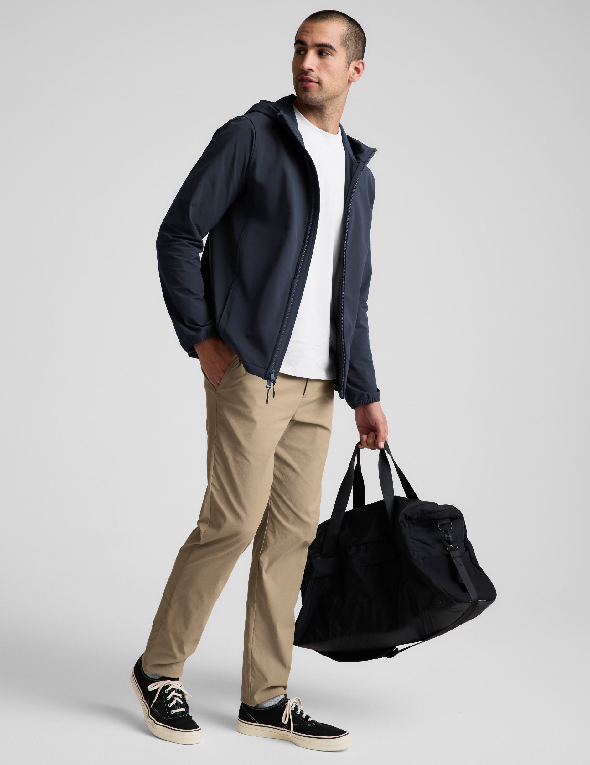 AirLite Men's Hooded Full Zip Jacket