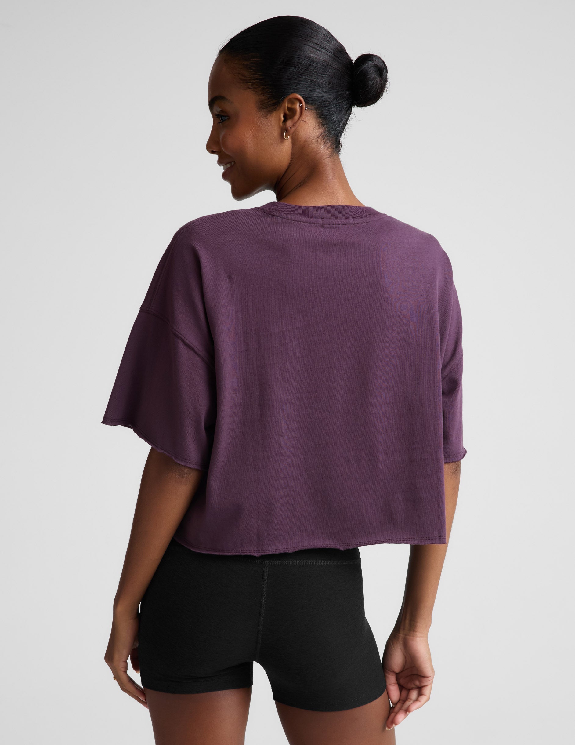 SoftKnit Better Than Ever Cropped Cotton Tee