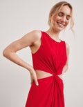 Around The World Front Twist Dress