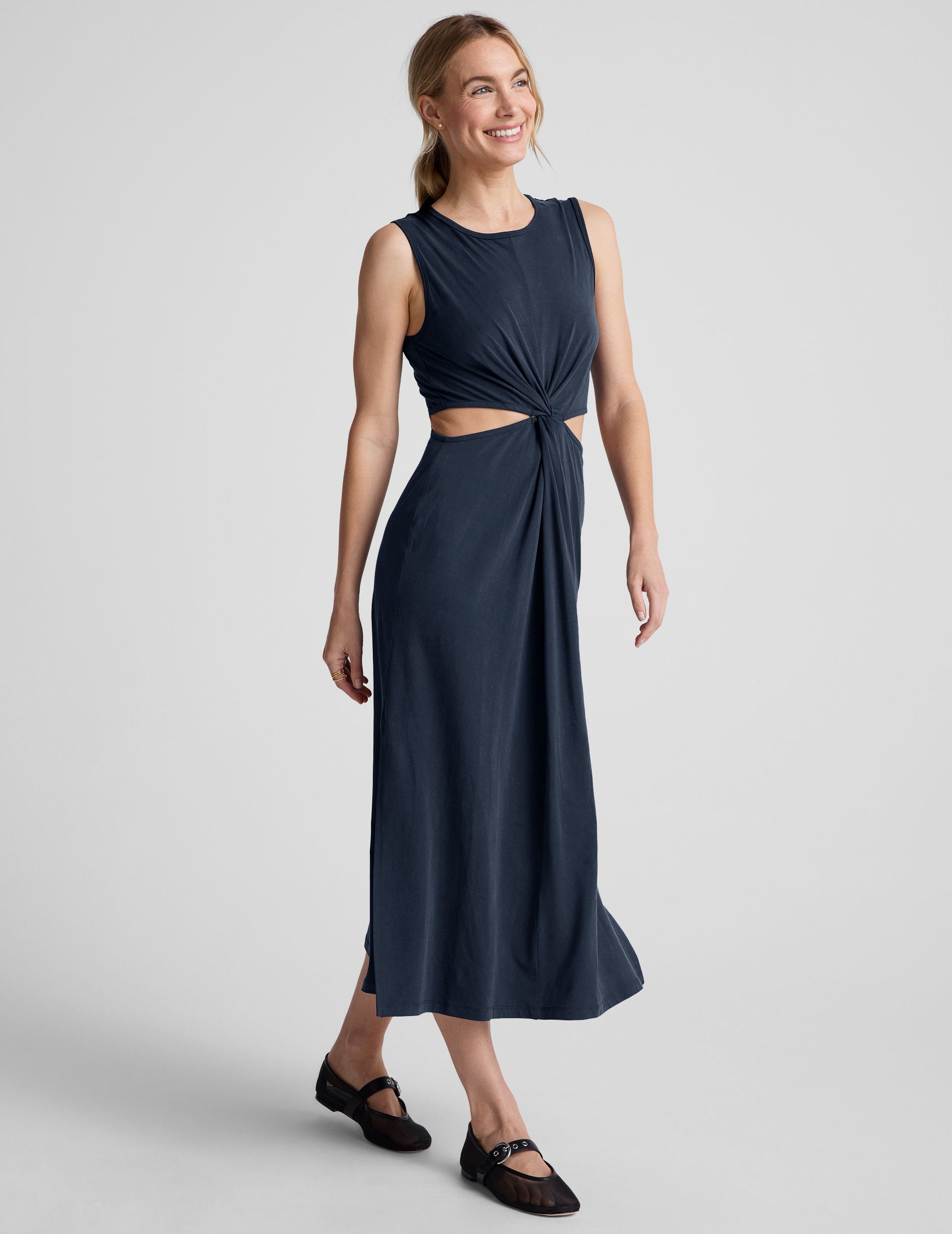 Around The World Front Twist Dress
