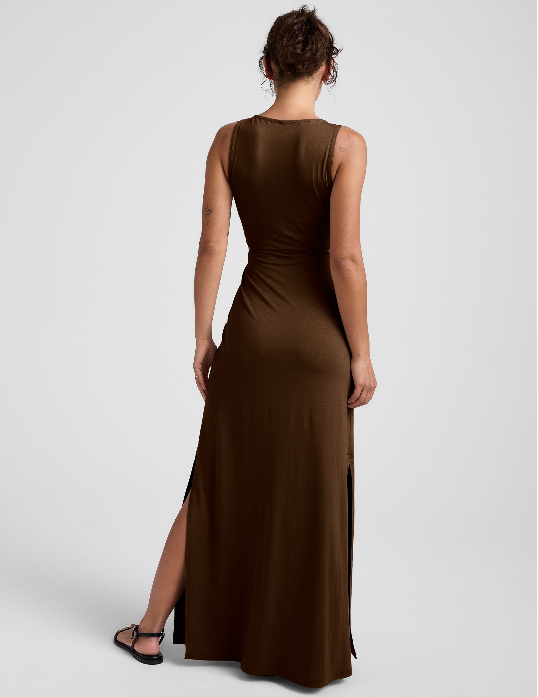 Maxi Around The World Front Twist Dress