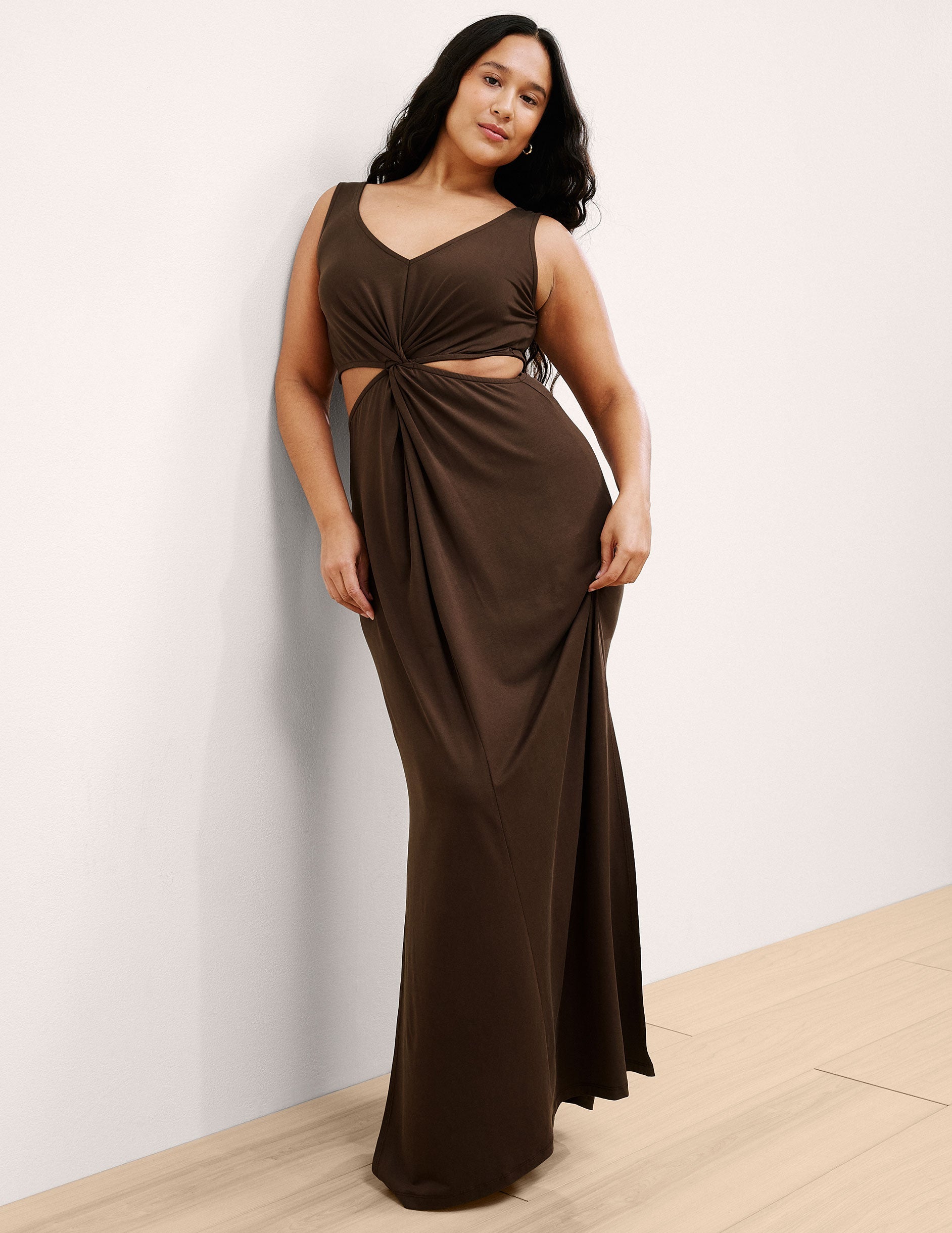 Maxi Around The World Front Twist Dress