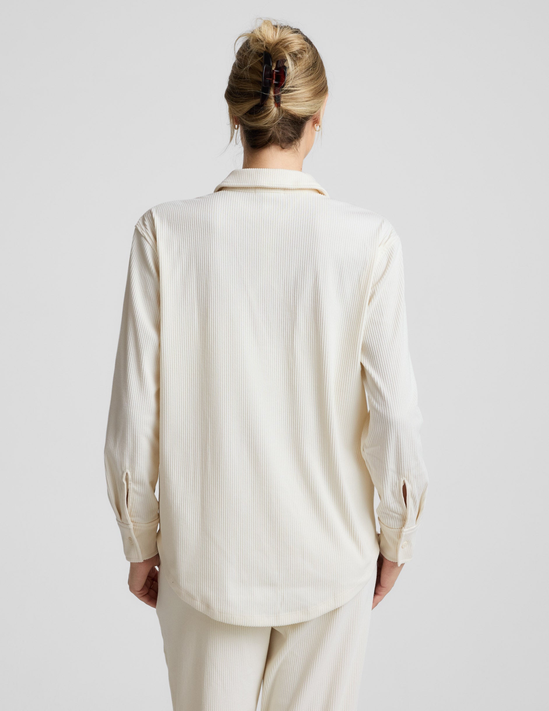 Breathe Easy Comfort Cord Button Up