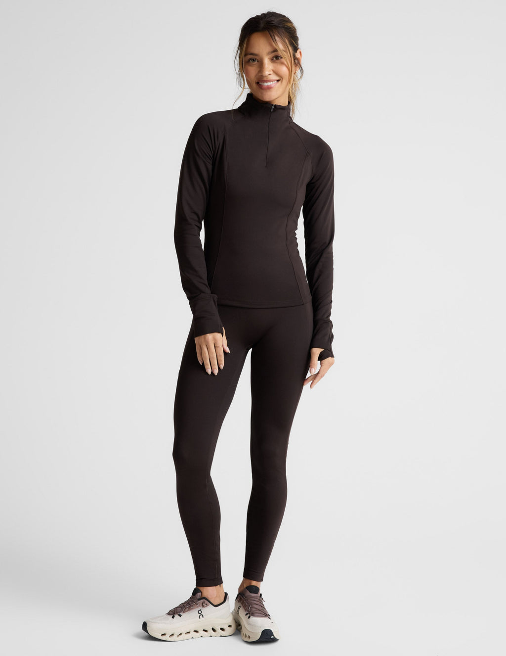 Pacer Fleece-Backed Zip Pocket Full Length Legging