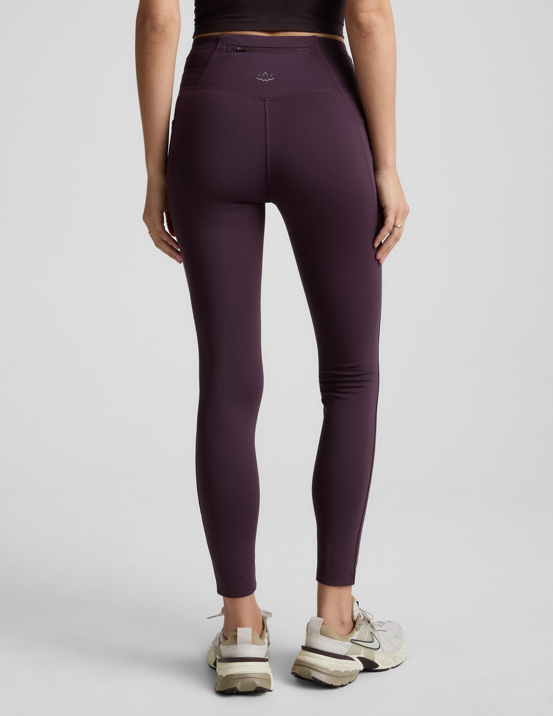 Pacer Fleece-Backed Zip Pocket Full Length Legging