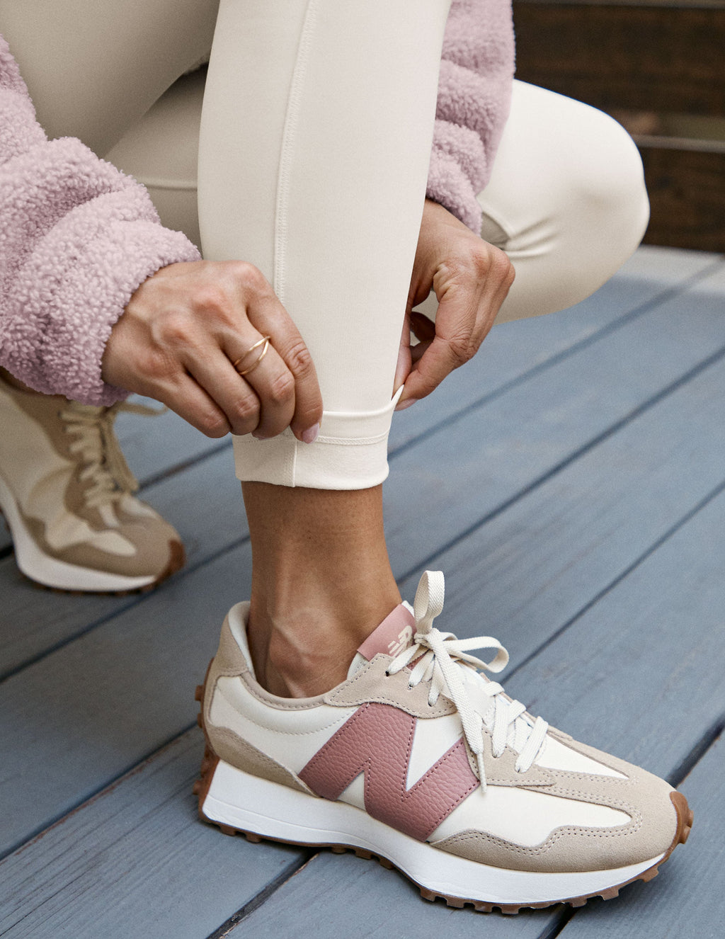 Pacer Fleece-Backed Zip Pocket Full Length Legging
