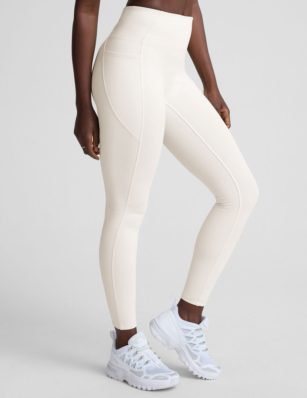 Pacer Fleece-Backed Zip Pocket Full Length Legging
