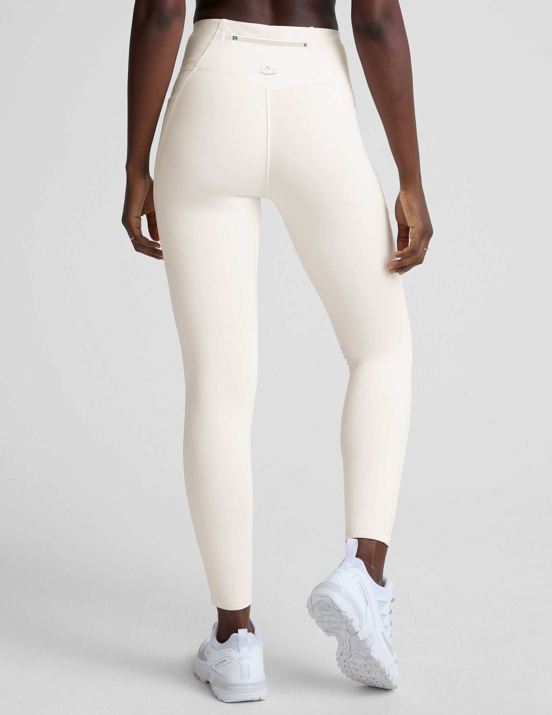 Pacer Fleece-Backed Zip Pocket Full Length Legging