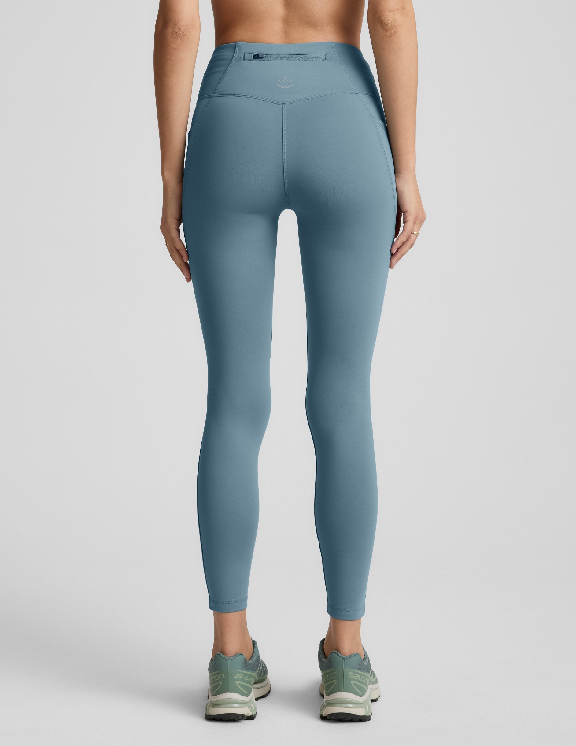 Pacer Fleece-Backed Zip Pocket Full Length Legging