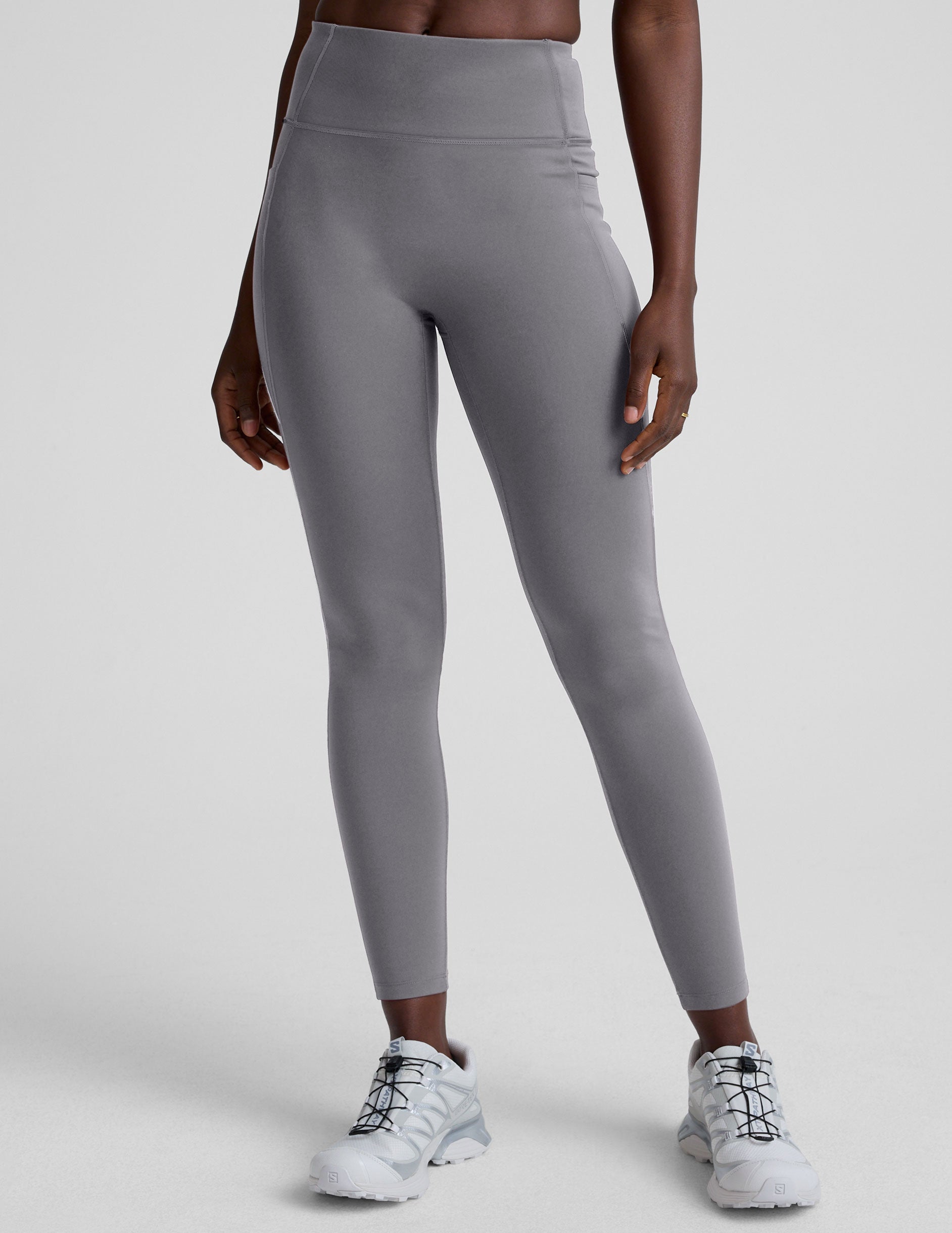 Pacer Fleece-Backed Zip Pocket Full Length Legging