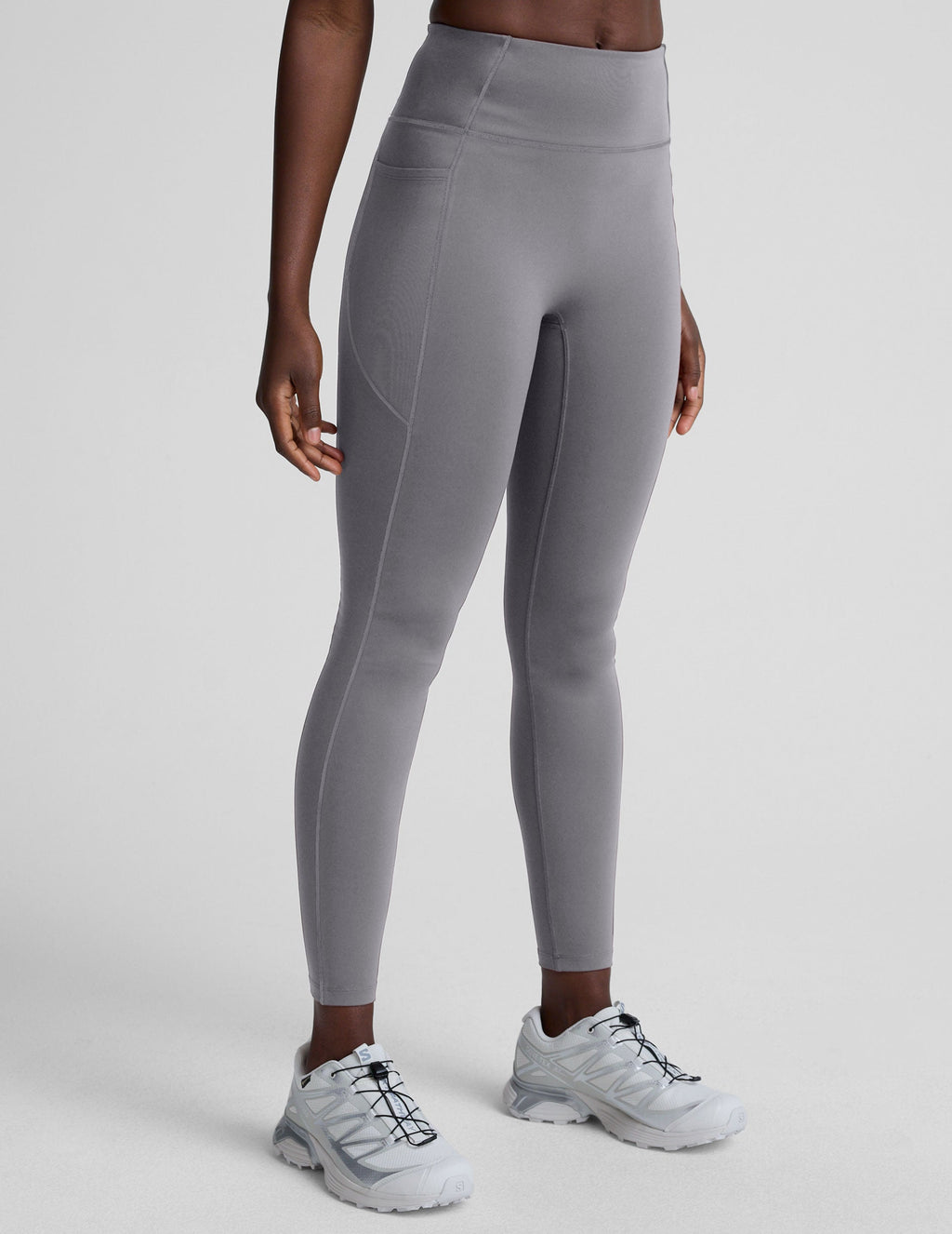 Pacer Fleece-Backed Zip Pocket Full Length Legging