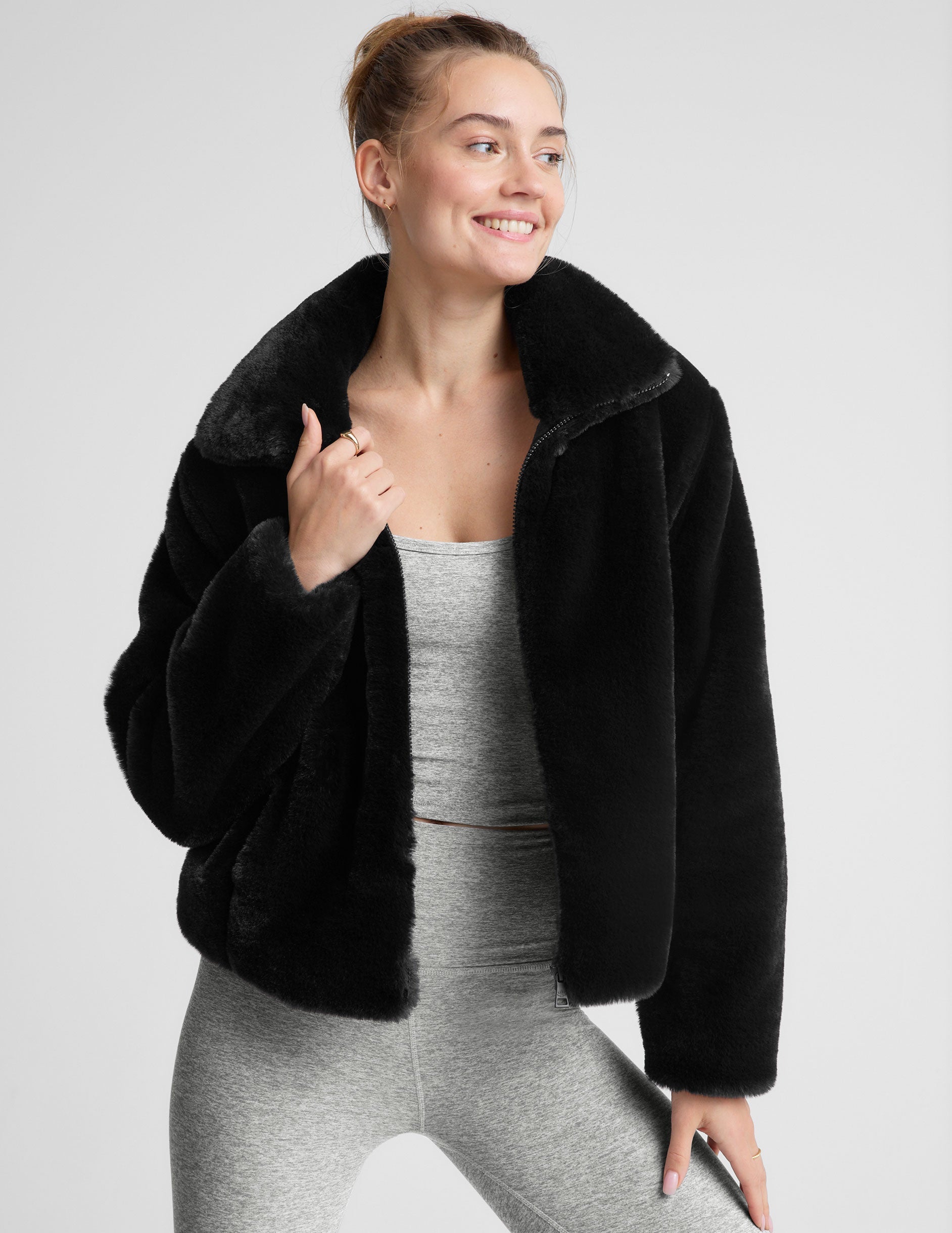 On The List Faux Fur Jacket