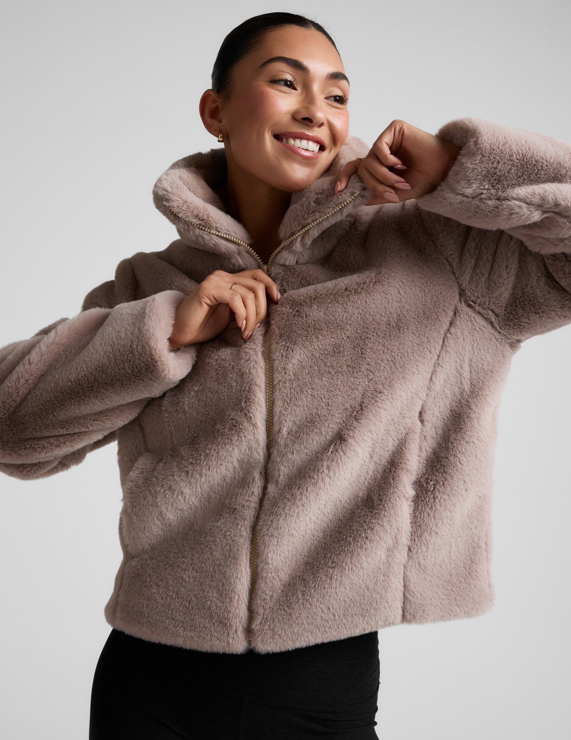 On The List Faux Fur Jacket