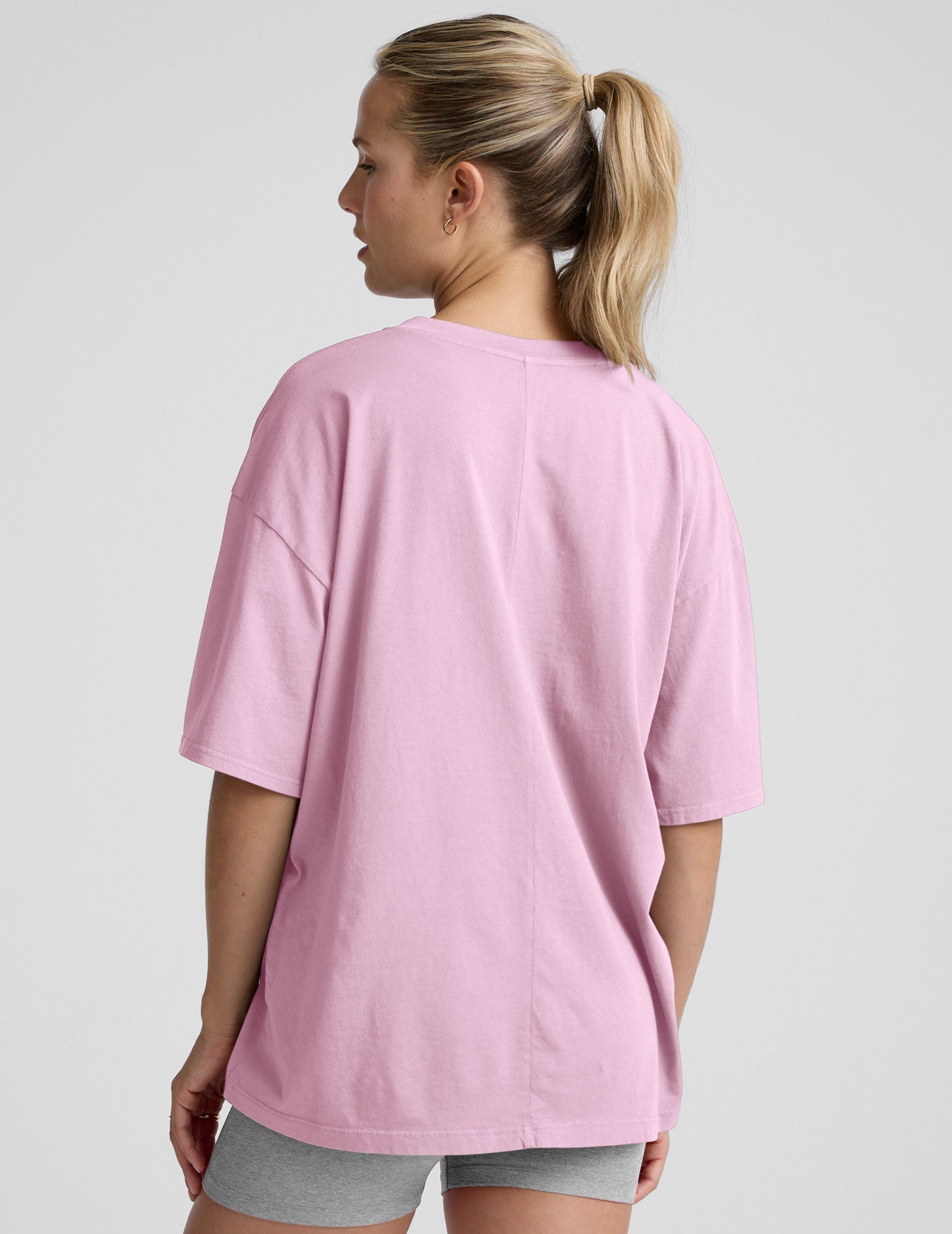 Oversized V-neck Cotton Tee