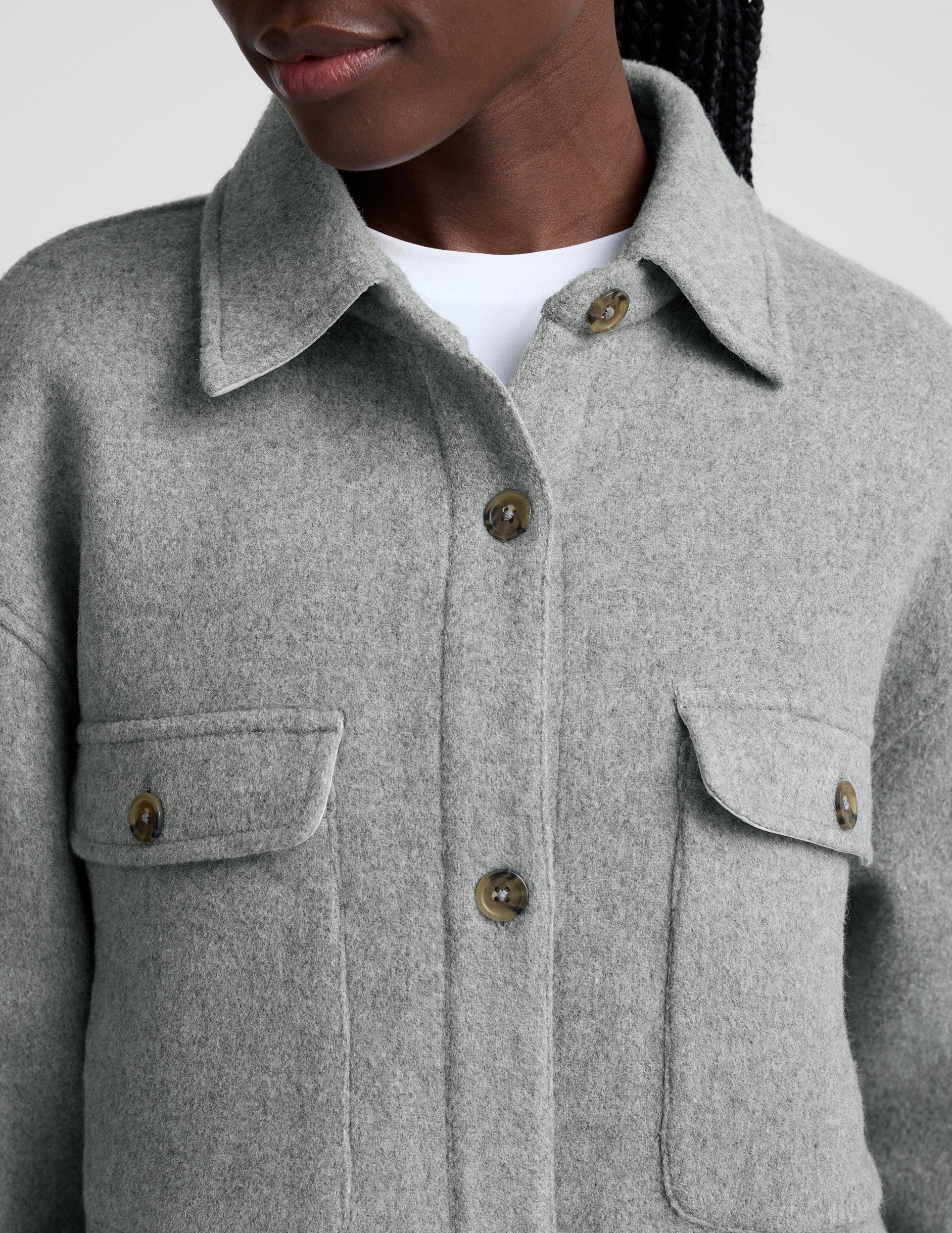 Insulated Wool Shirt Jacket