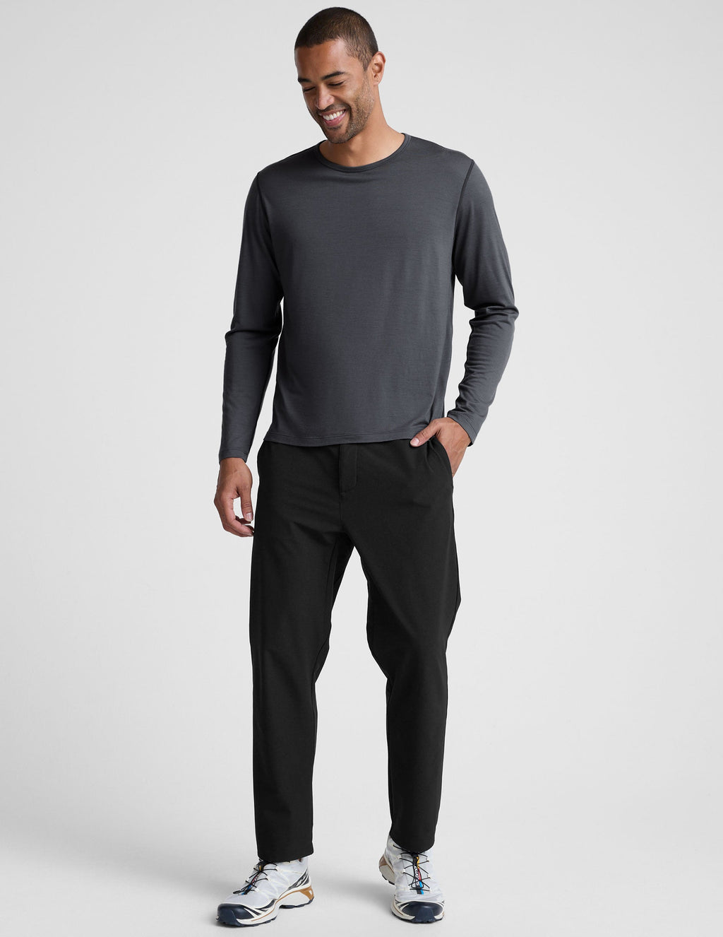 Merino Wool Men's Long Sleeve Crew