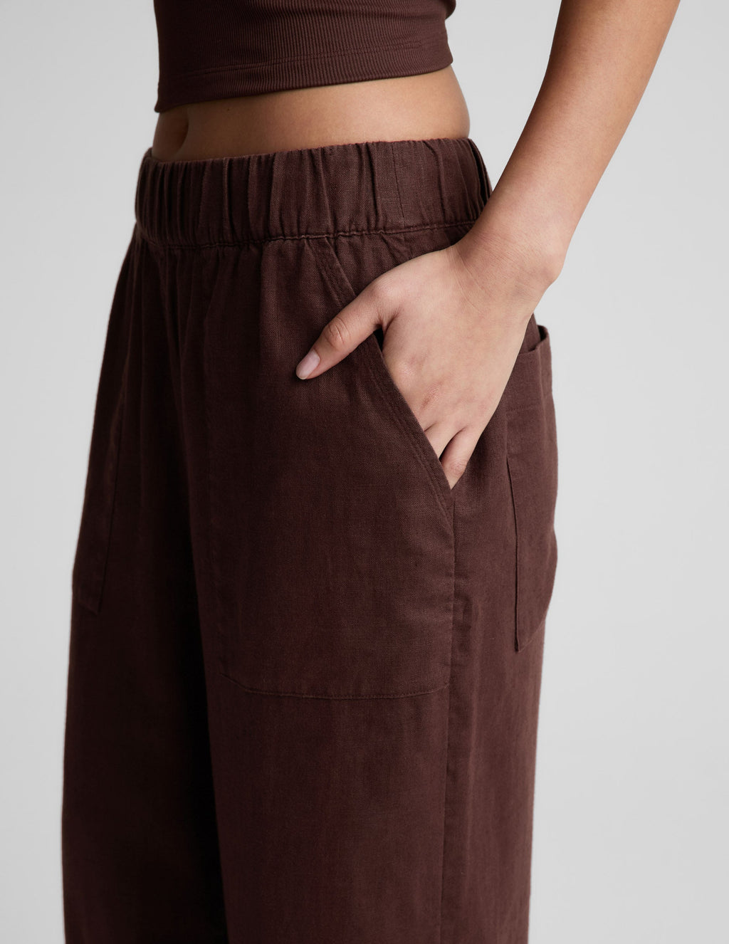 SoftWash Linen Easy Wide Leg Pant 29