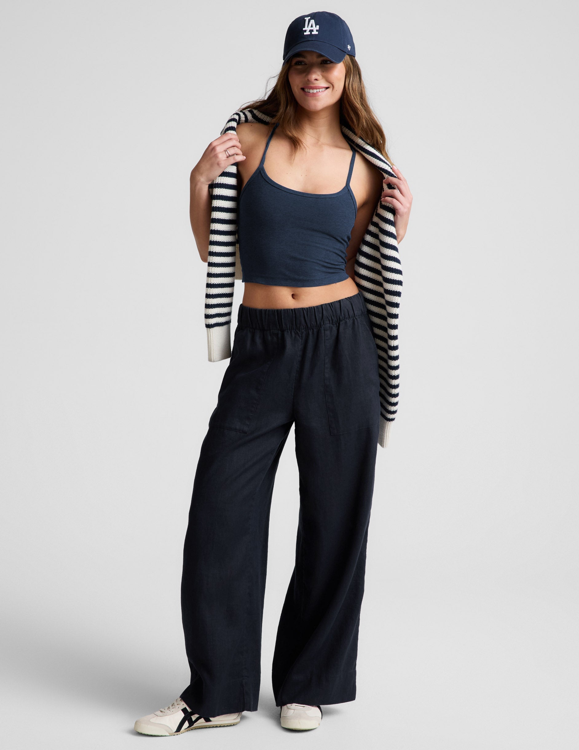 SoftWash Linen Easy Wide Leg Pant 31