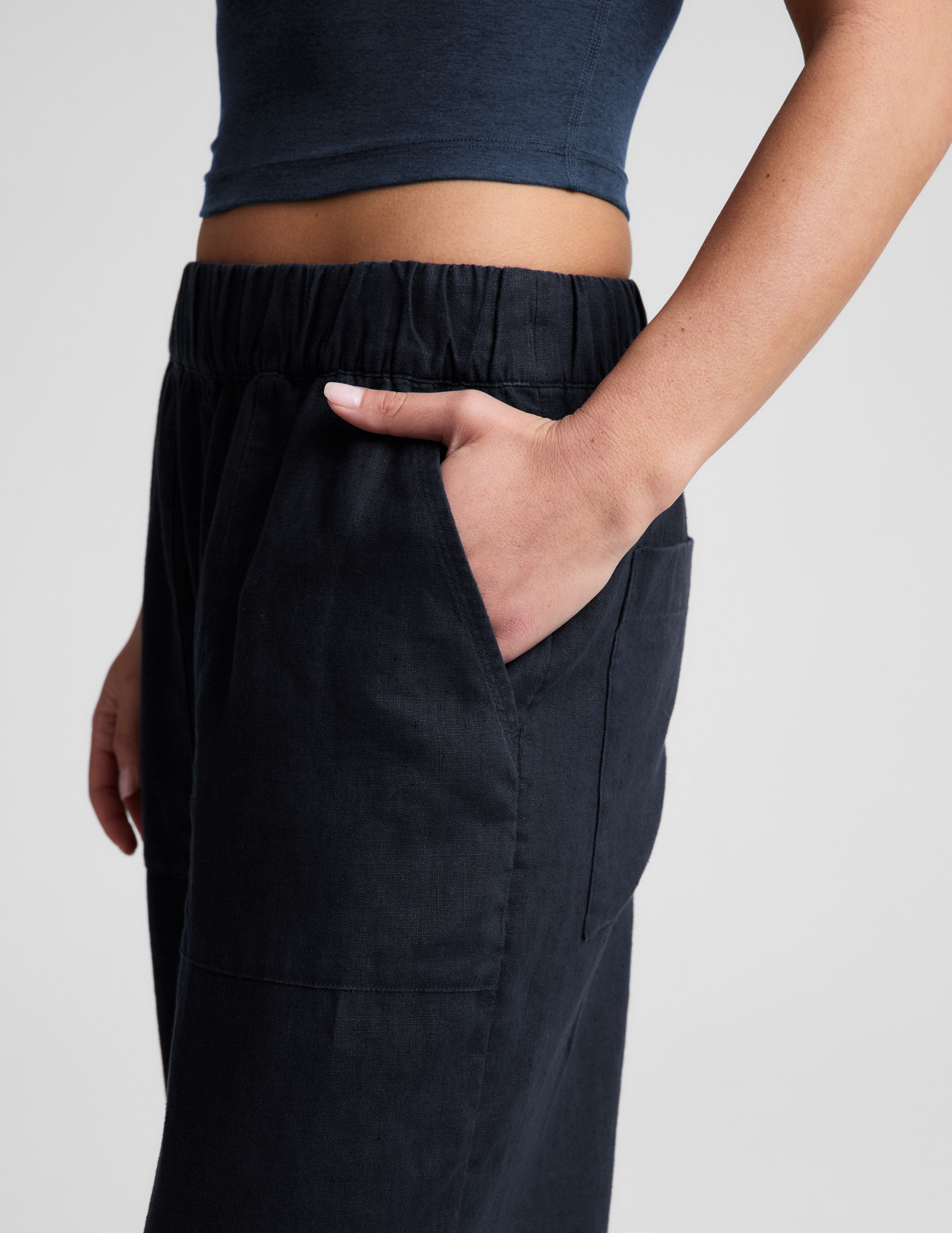 SoftWash Linen Easy Wide Leg Pant 29