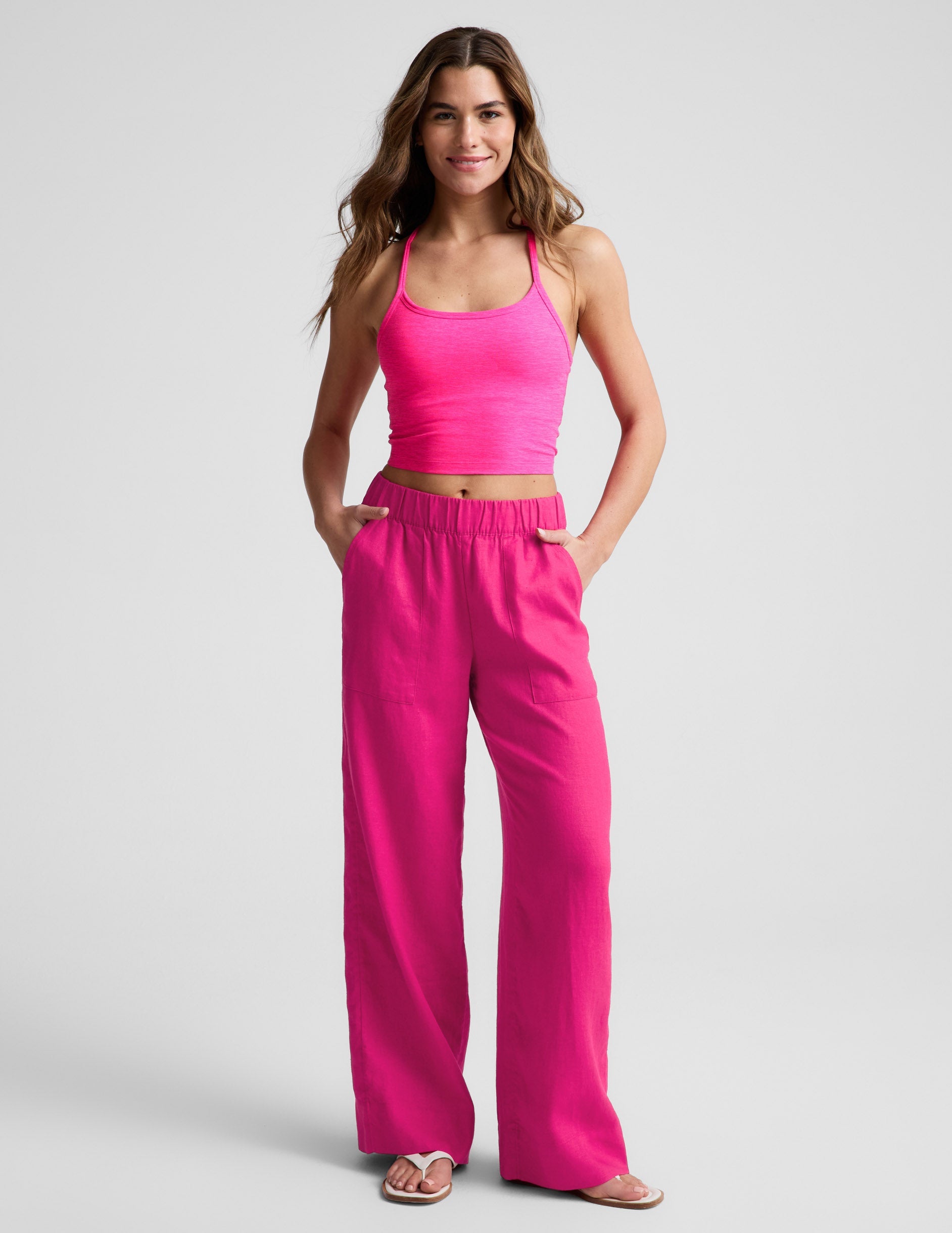 SoftWash Linen Easy Wide Leg Pant 29