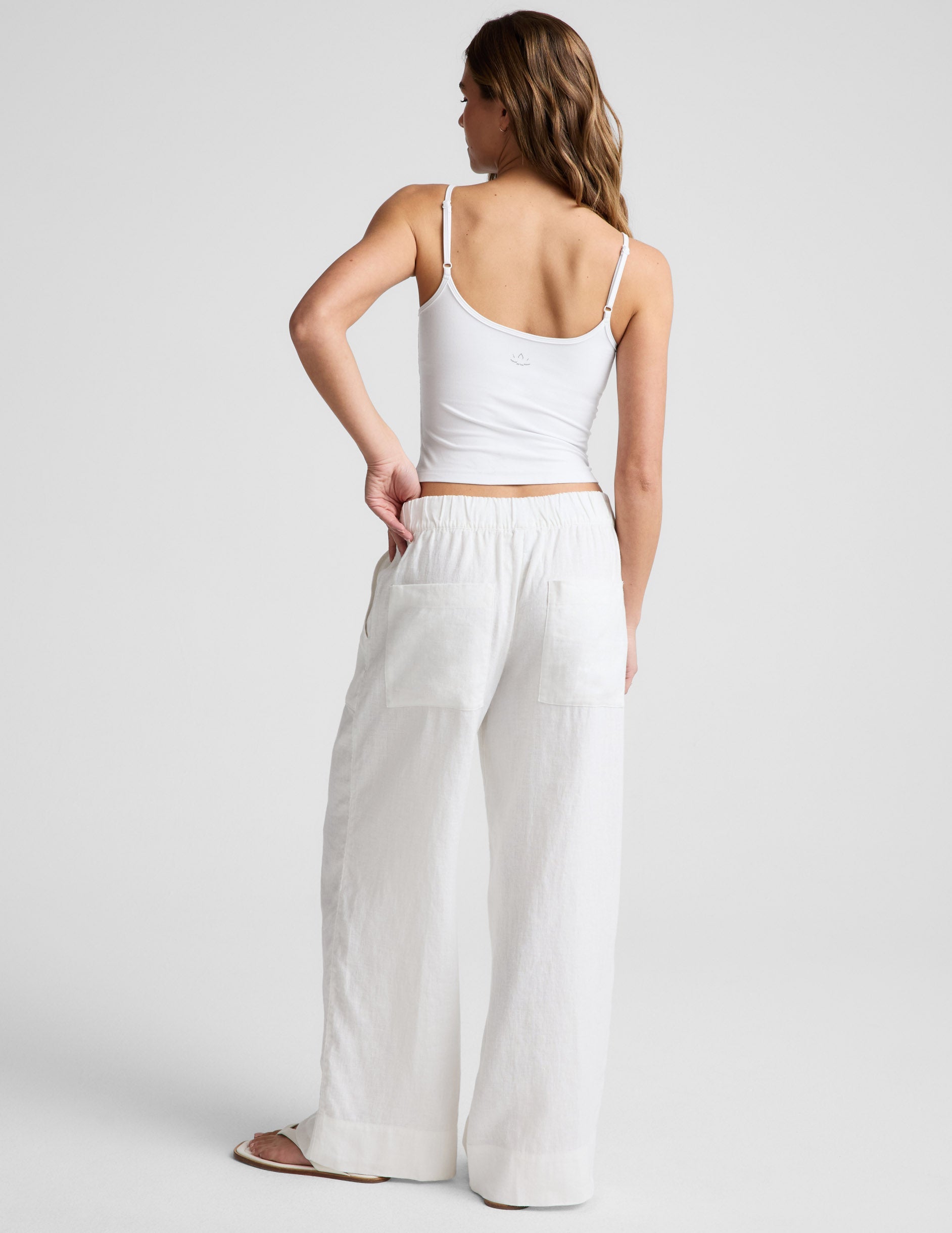SoftWash Linen Easy Wide Leg Pant 29
