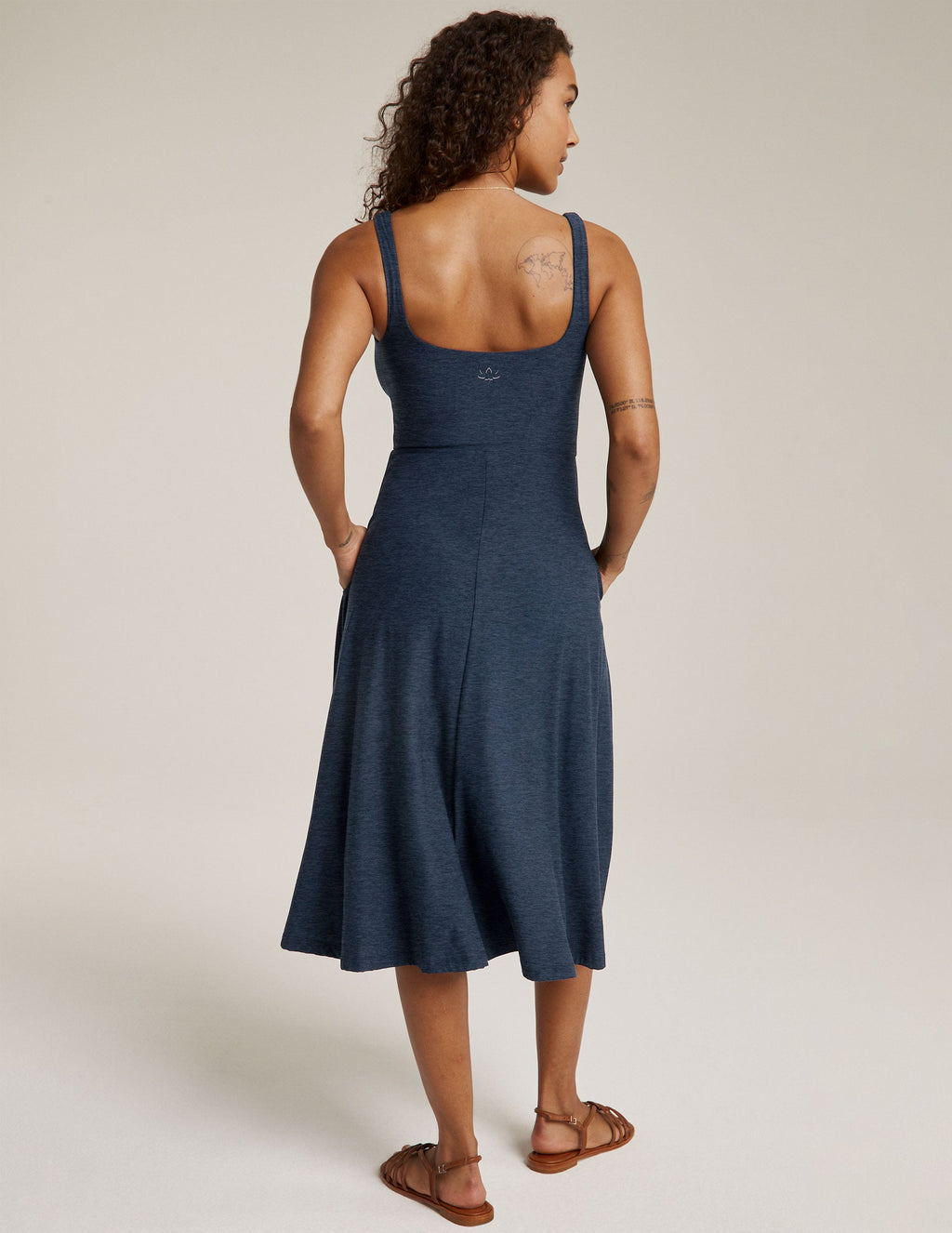 Featherweight At The Ready Square Neck Dress