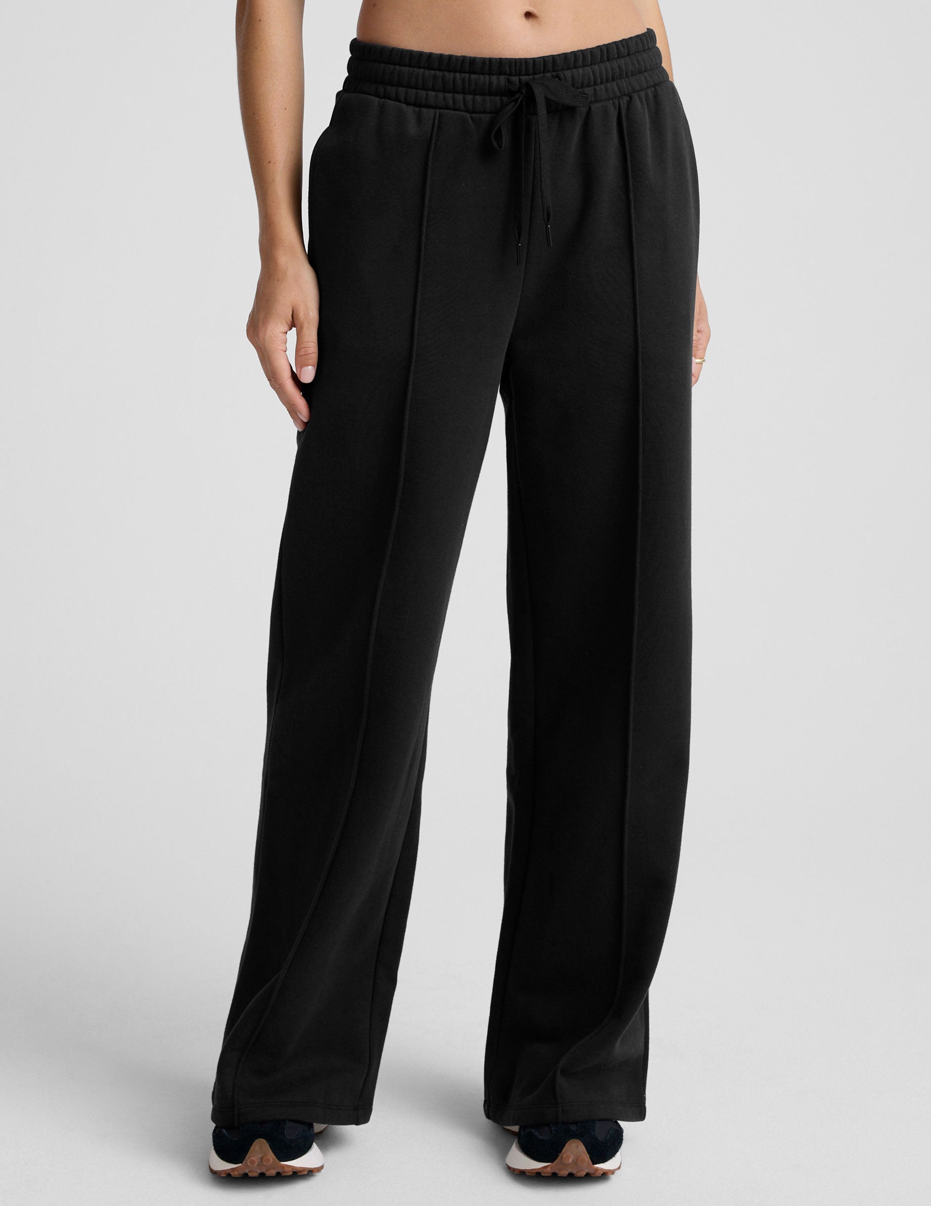 LuxeFleece? Pintuck Wide Leg Pant