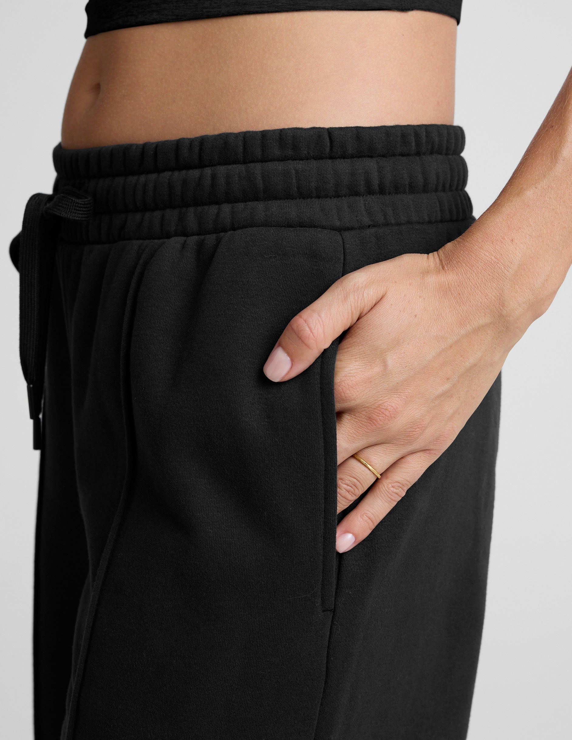LuxeFleece? Pintuck Wide Leg Pant