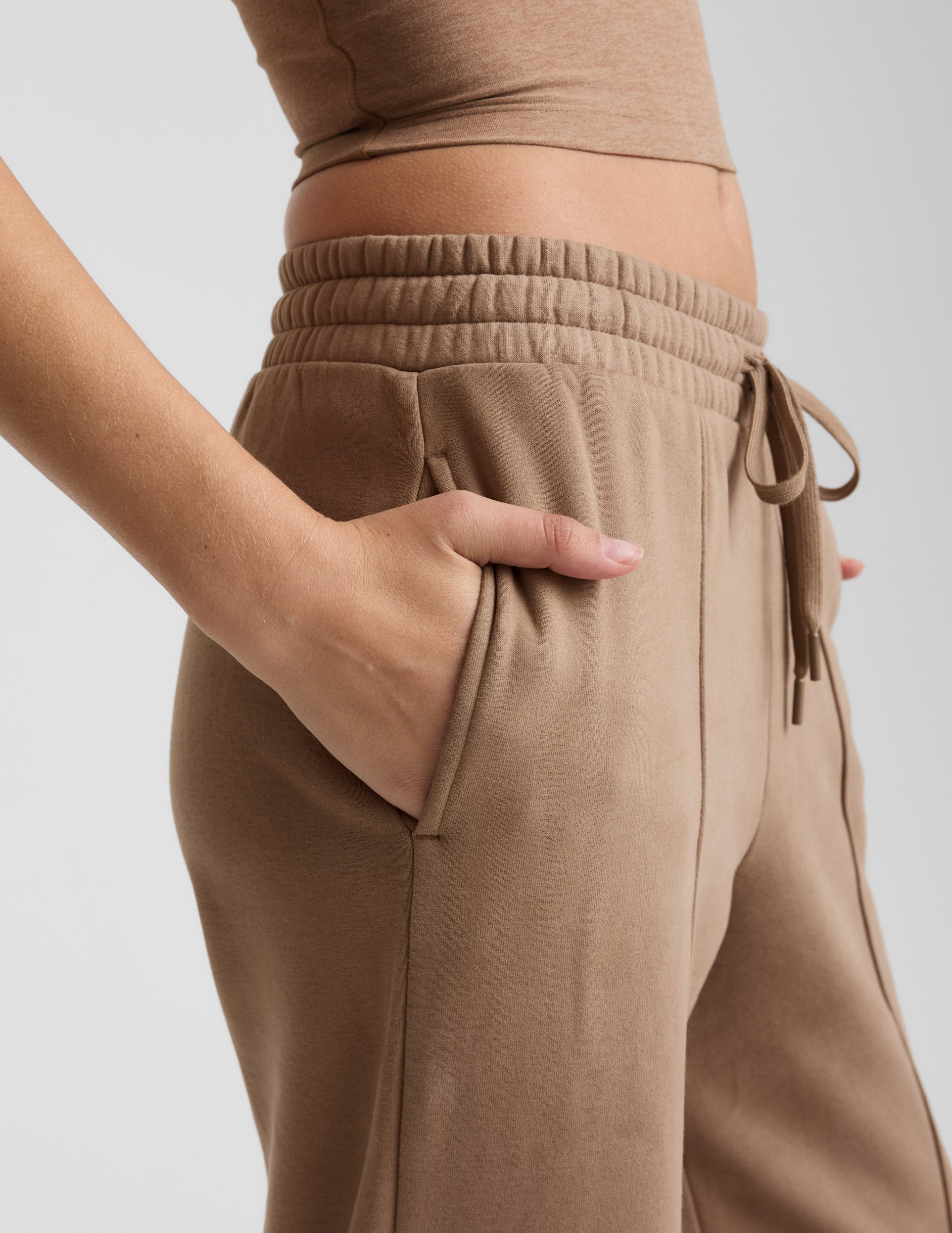 LuxeFleece? Pintuck Wide Leg Pant