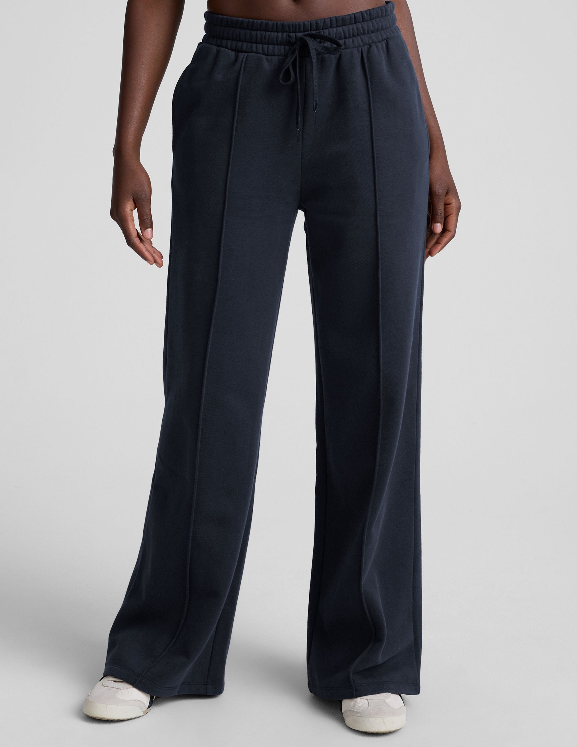 LuxeFleece? Pintuck Wide Leg Pant