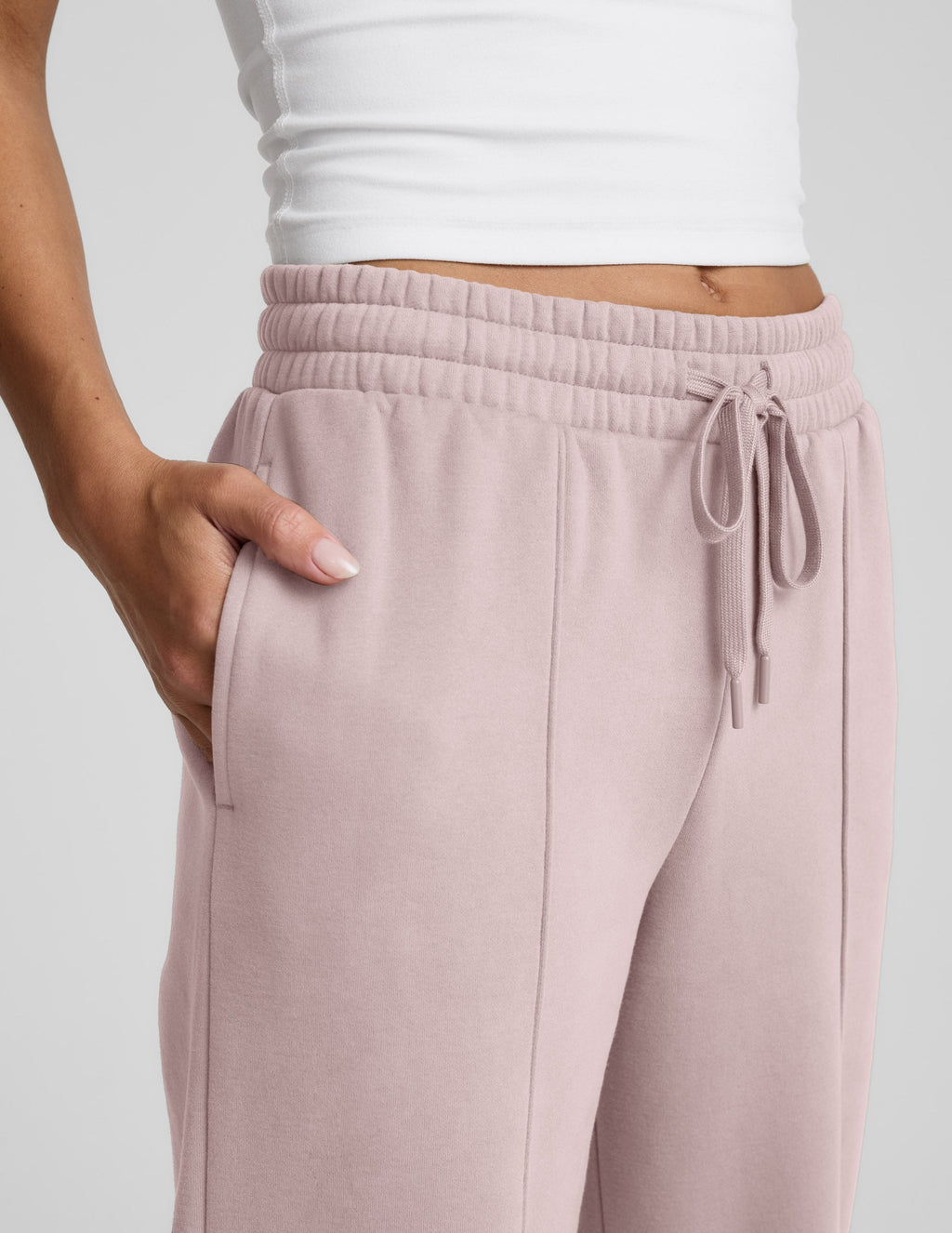 LuxeFleece? Pintuck Wide Leg Pant