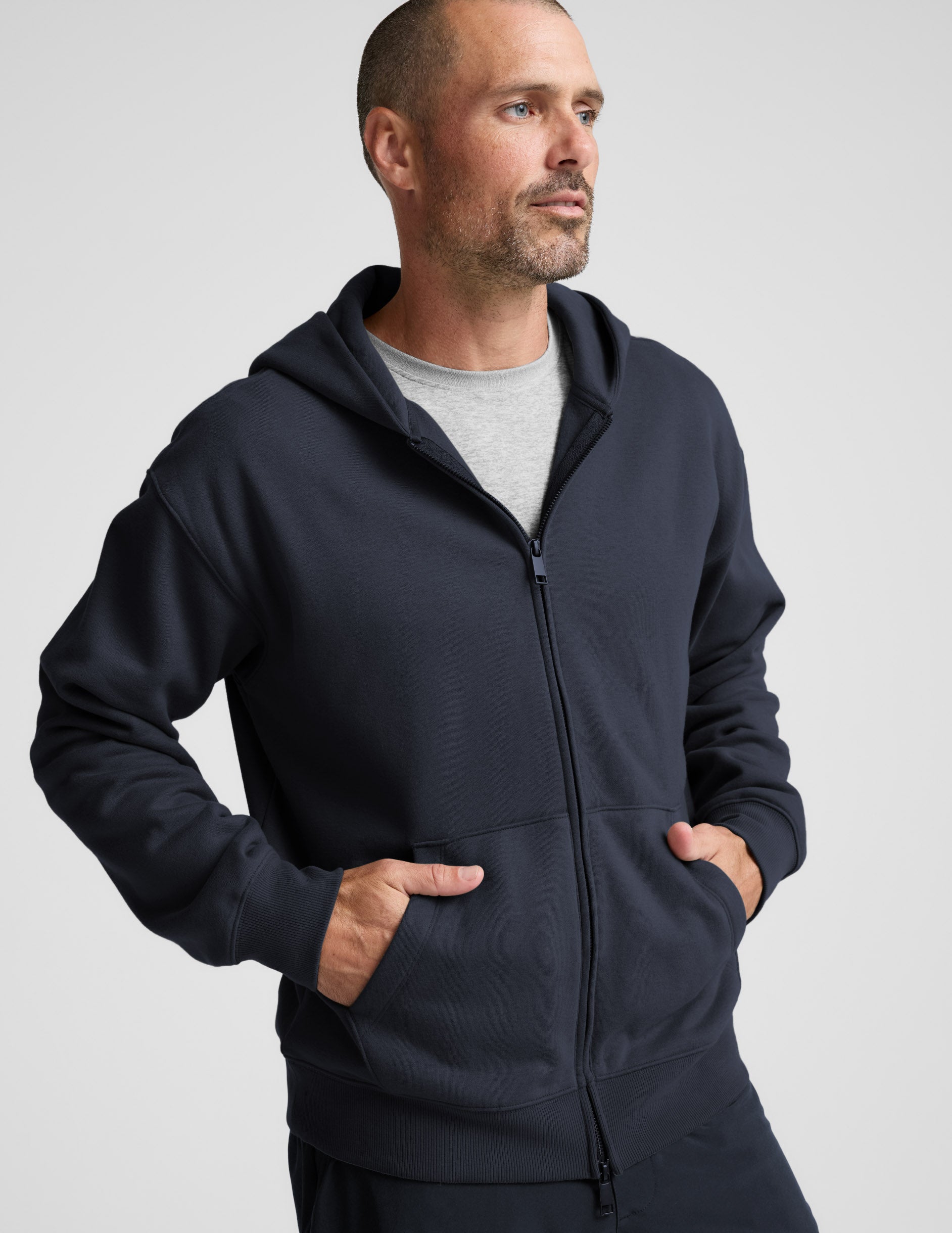 LuxeFleece? Men's Full Zip Hoodie