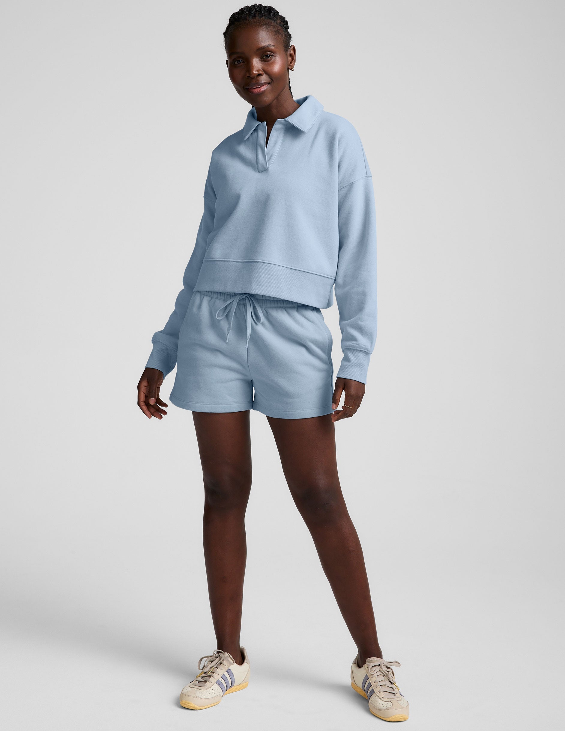 LuxeFleece? Collared Sweatshirt