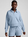 LuxeFleece? Collared Sweatshirt