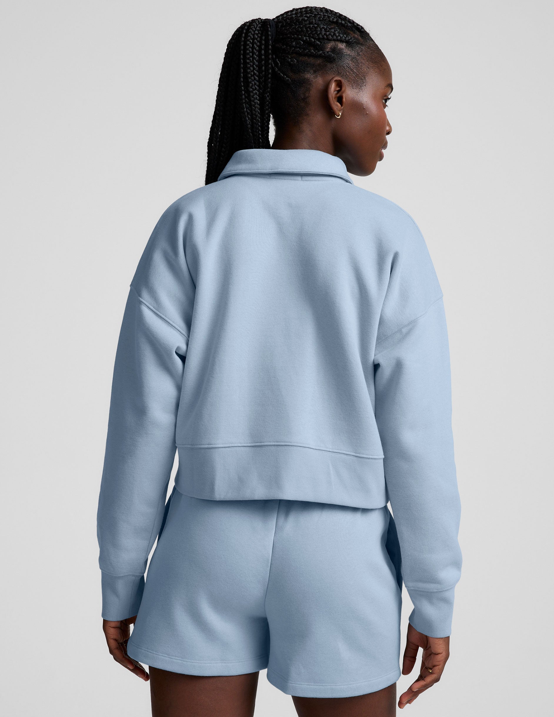 LuxeFleece? Collared Sweatshirt