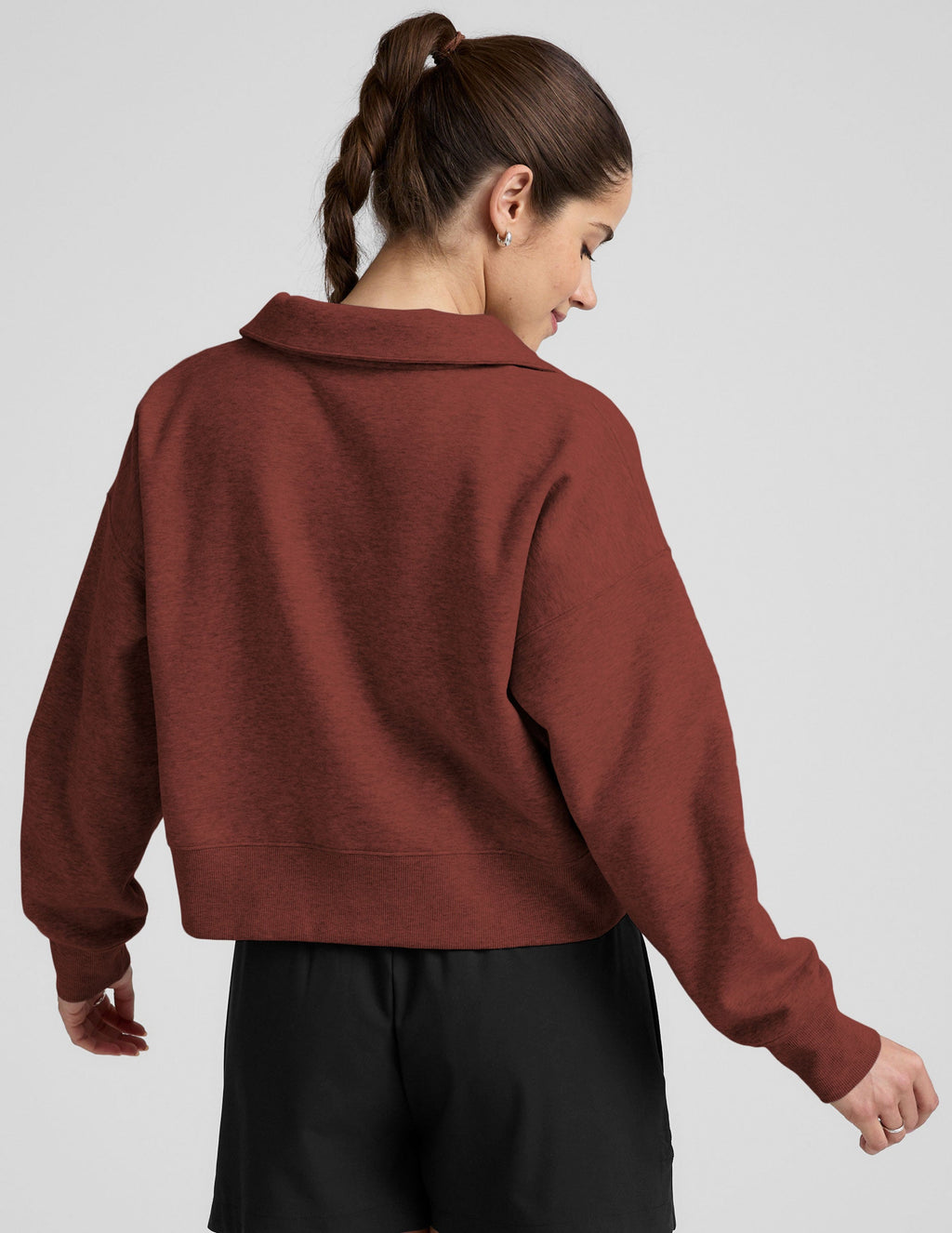LuxeFleece? Collared Sweatshirt